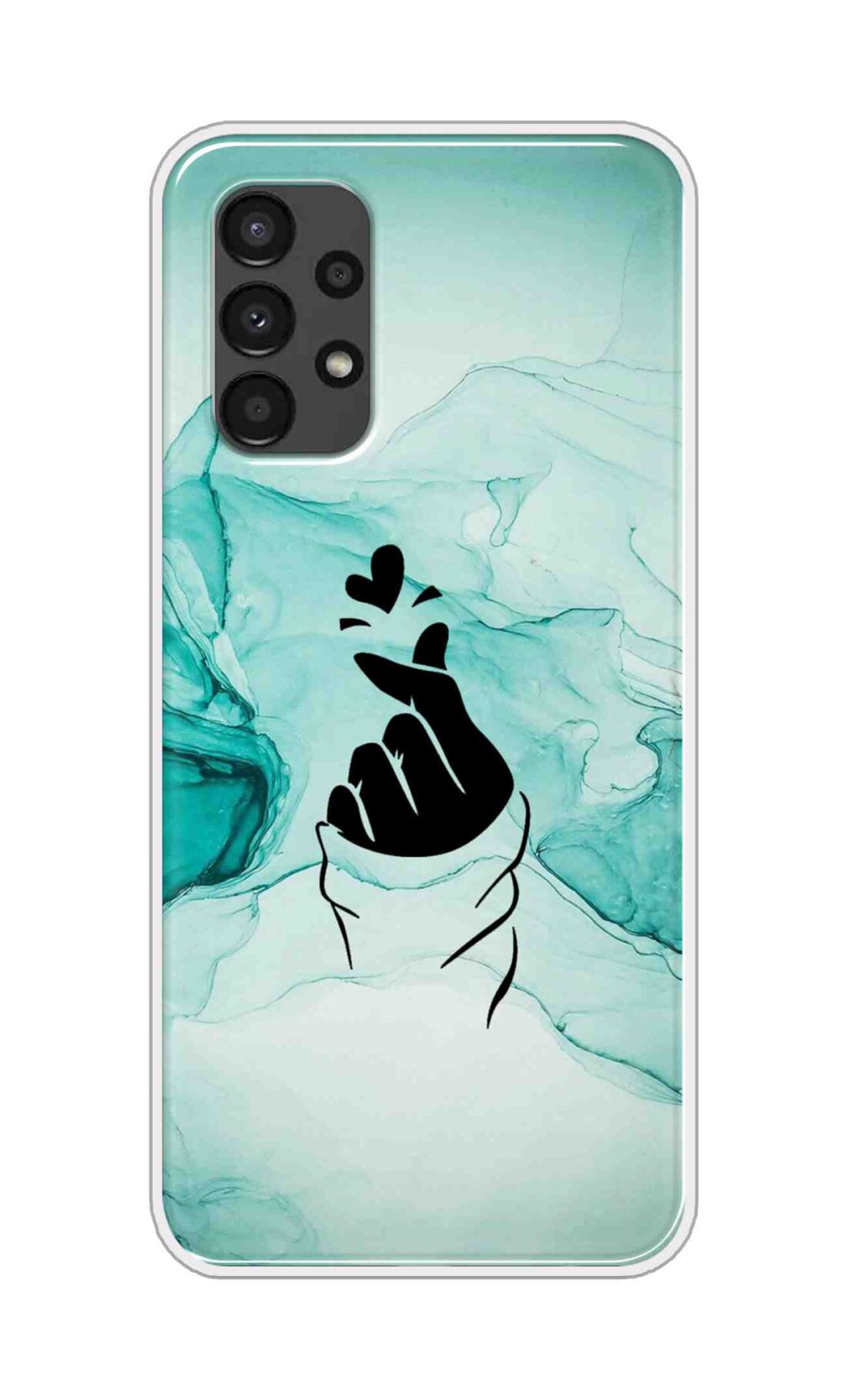 Coberta Back Cover For Samsung Galaxy A13 5G Back Cover Stylish Case - Korean Heart on Marble Design D14912