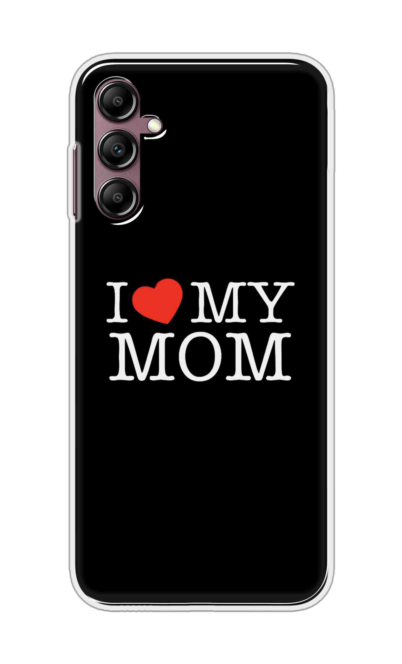 Coberta Back Cover For Samsung Galaxy A14 5G Back Cover Stylish Case - I Love My Mom in Black Design D11011