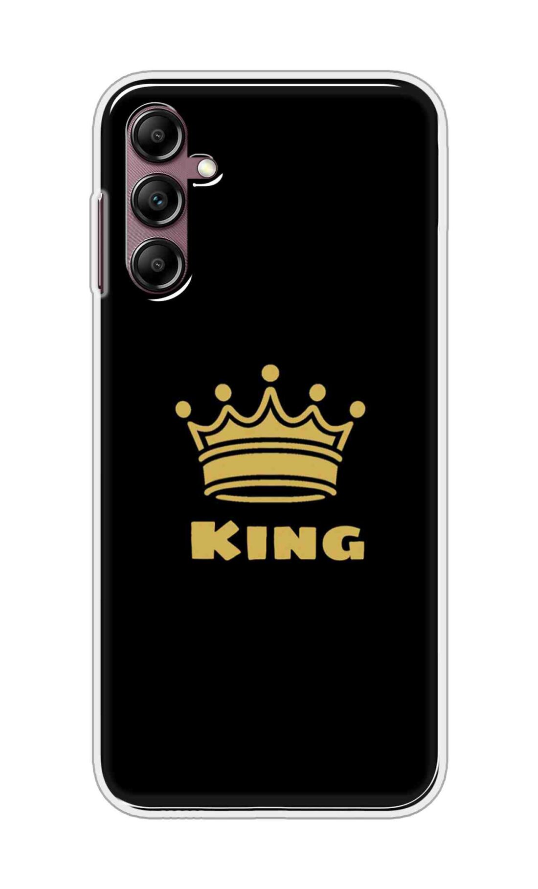 Coberta Back Cover For Samsung Galaxy M35 5G Back Cover Stylish Case - King Texts in Black Design D11092