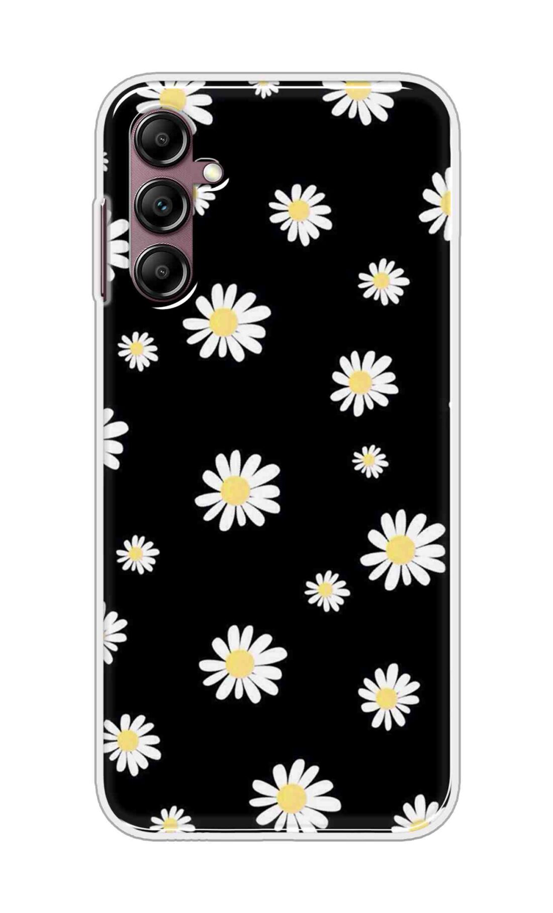 Coberta Back Cover For Samsung Galaxy A14 5G Back Cover Stylish Case - Sun Flowers in Black Design D11094