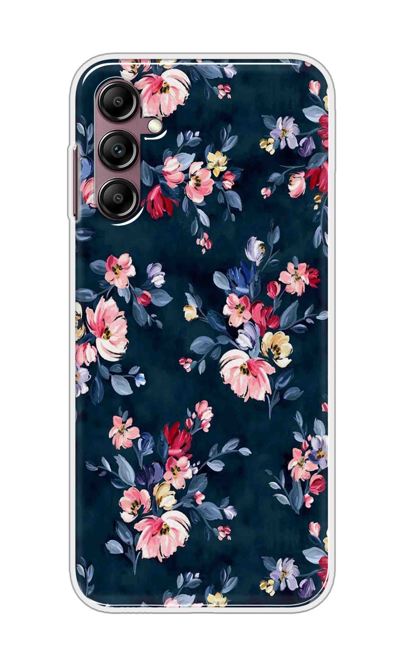 Coberta Back Cover For Samsung Galaxy A55 5G Back Cover Stylish Case - Blue Floral Design D11648