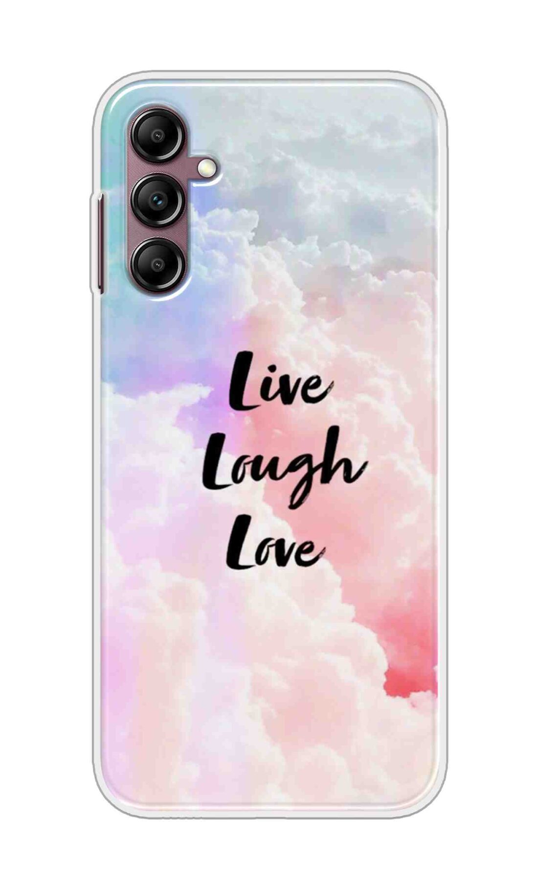 Coberta Back Cover For Samsung Galaxy M55 5G Back Cover Stylish Case - Live Laugh Love Text Design D16091