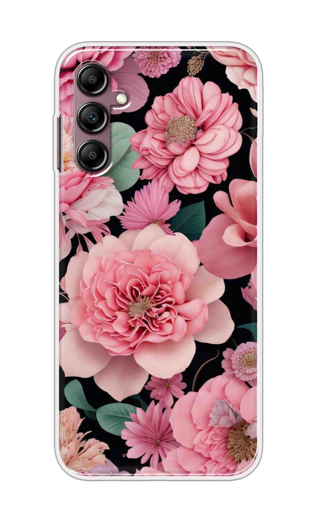 Coberta Back Cover For Samsung Galaxy M55 5G Back Cover Stylish Case - Pink Lotus Flowers Design D16233