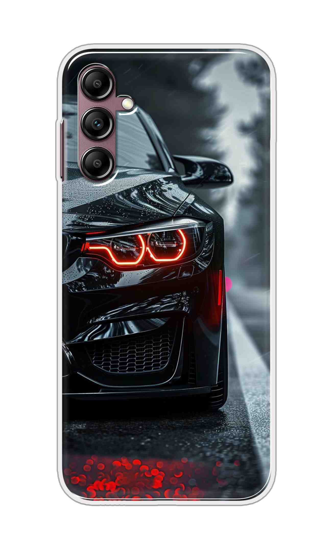 Coberta Back Cover For Samsung Galaxy A55 5G Back Cover Stylish Case - Black Car Design D16542