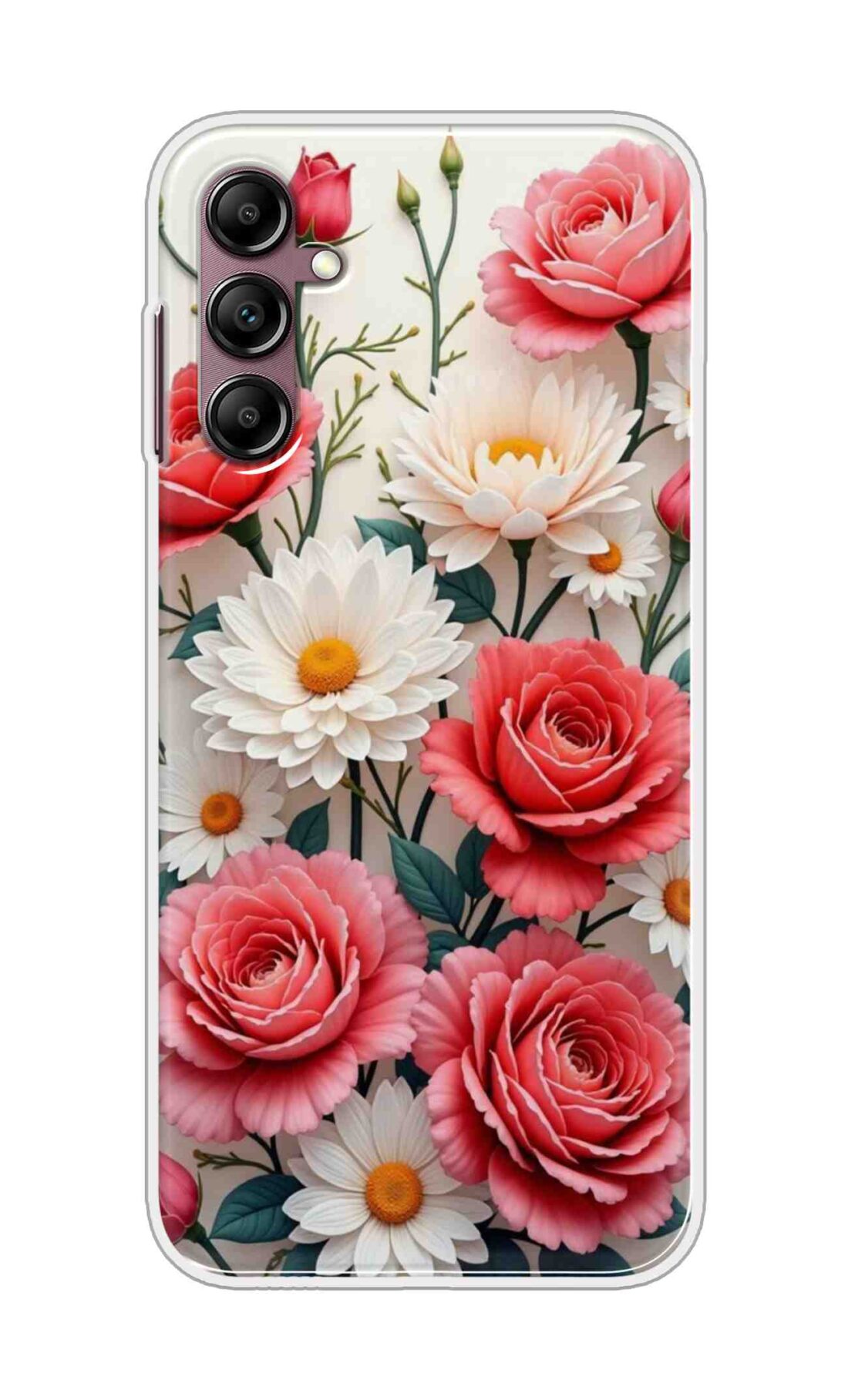 Coberta Back Cover For Samsung Galaxy A14 5G Back Cover Stylish Case - Sunflowers and Rose Design D16557