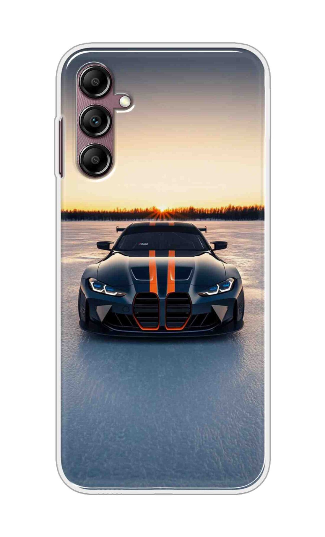 Coberta Back Cover For Samsung Galaxy A55 5G Back Cover Stylish Case - Black Car in Nature Design D16598