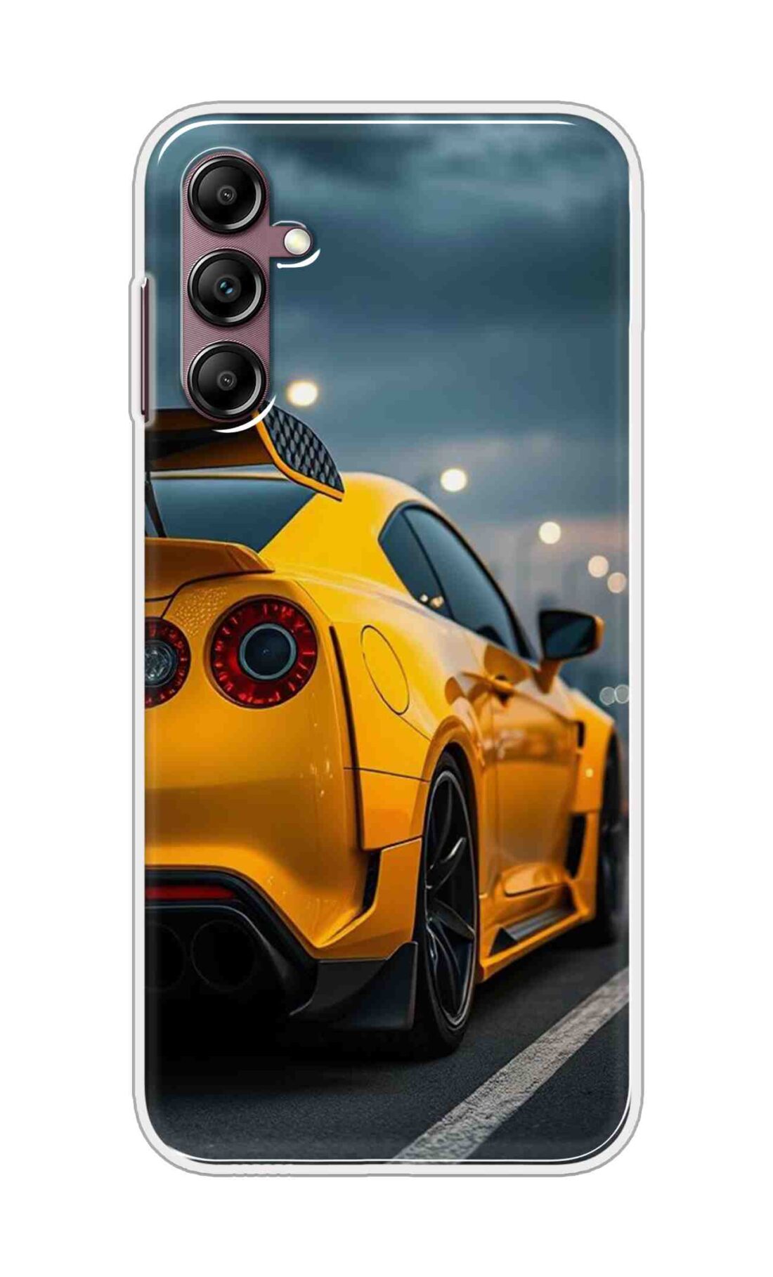 Coberta Back Cover For Samsung Galaxy A14 5G Back Cover Stylish Case - Orange Modern Car Design D16626