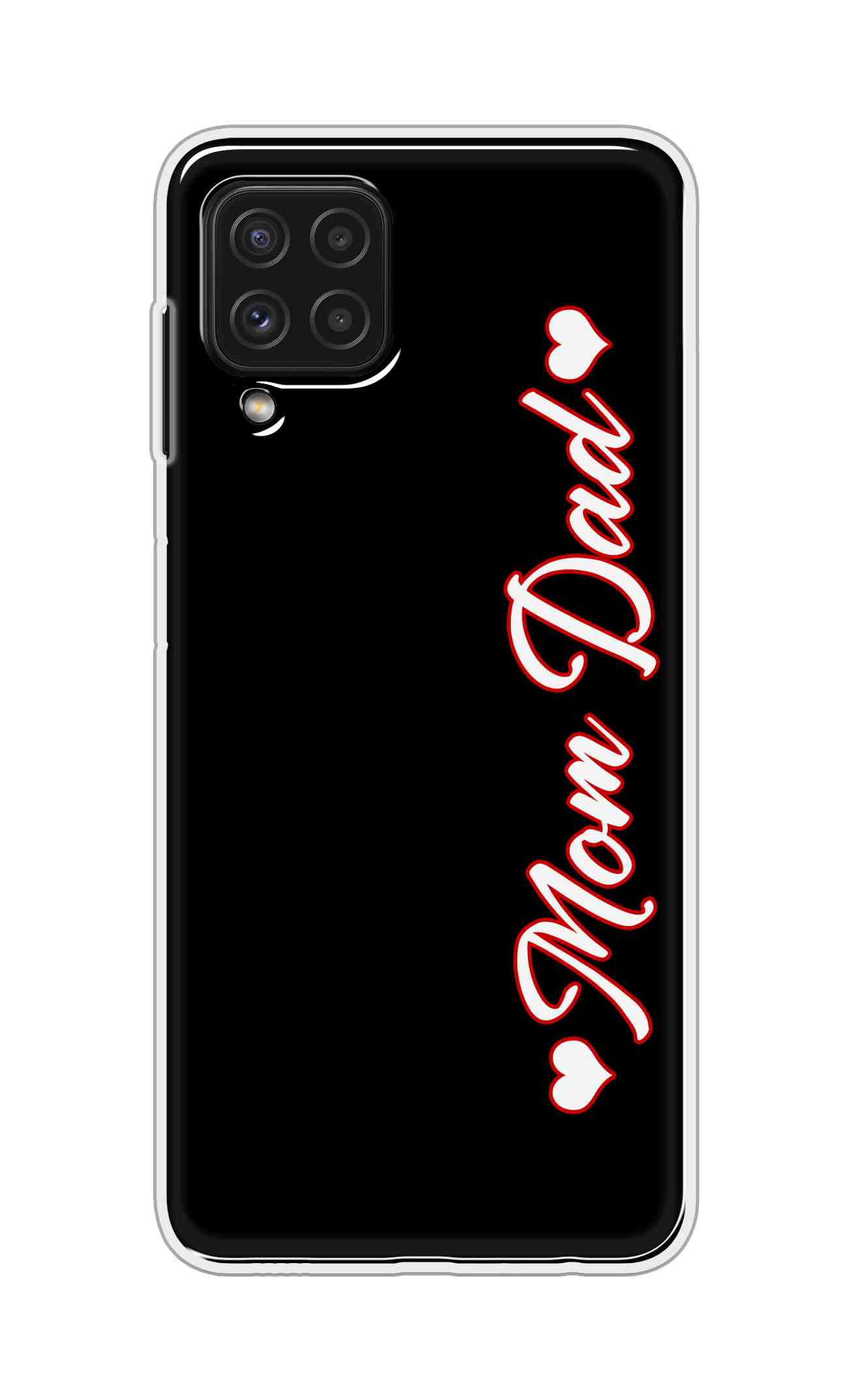 Coberta Back Cover For Samsung Galaxy A22 Back Cover Stylish Case - Mom and Dad in Black Design D16655