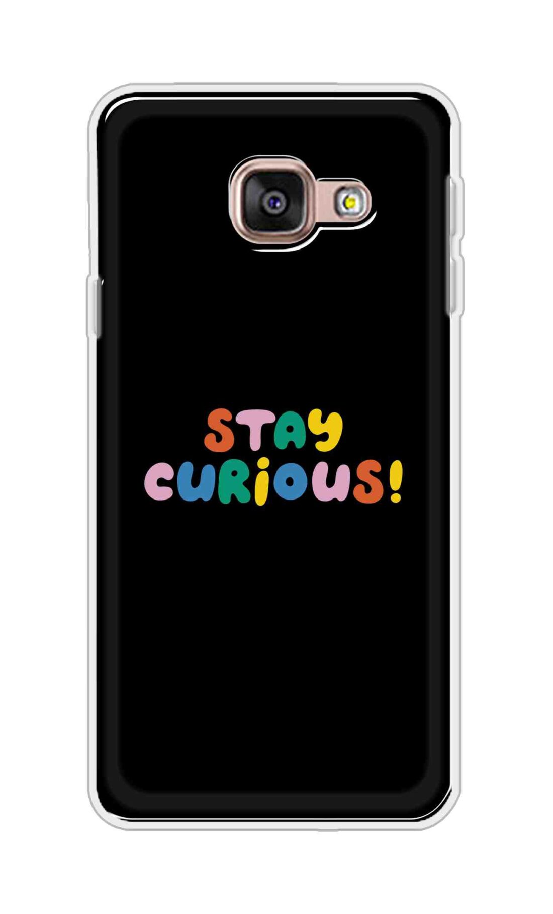 Coberta Back Cover For Samsung Galaxy A3 (2016) Back Cover Stylish Case - Stay Curious in Black Design D16515