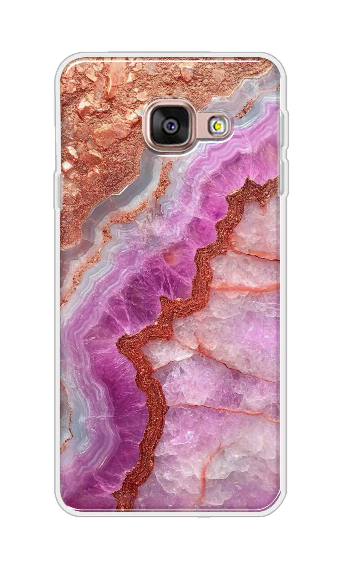 Coberta Back Cover For Samsung Galaxy A3 (2016) Back Cover Stylish Case - Multicolour Marble Design D16532