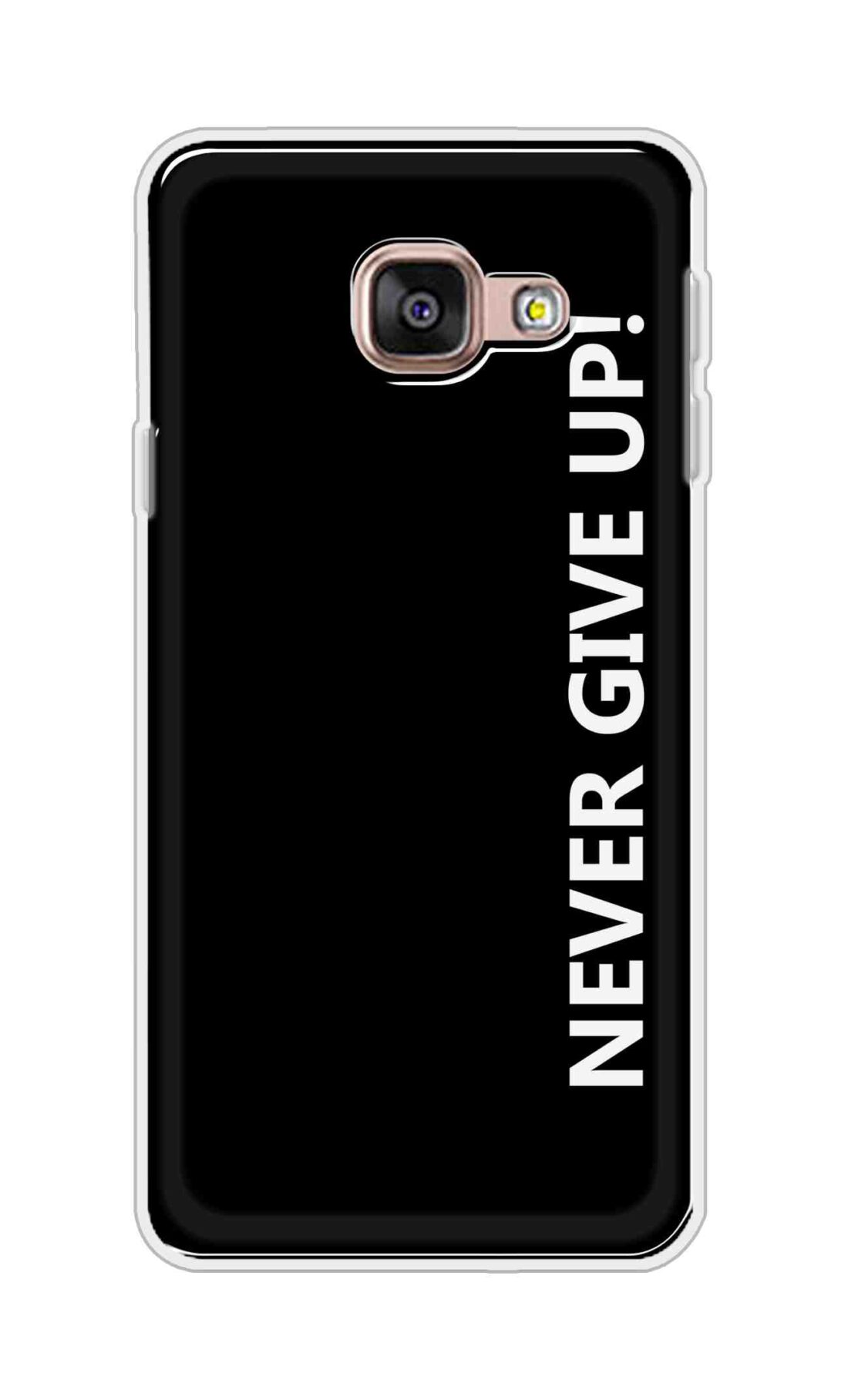 Coberta Back Cover For Samsung Galaxy A3 (2016) Back Cover Stylish Case - Never Give Up in Black Design D16656