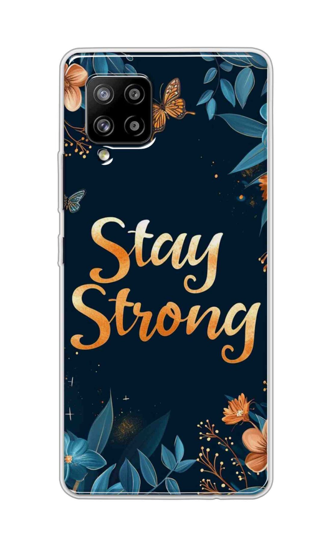 Coberta Back Cover For Samsung Galaxy A42 Back Cover Stylish Case - Stay Strong with Flowers Design D16514