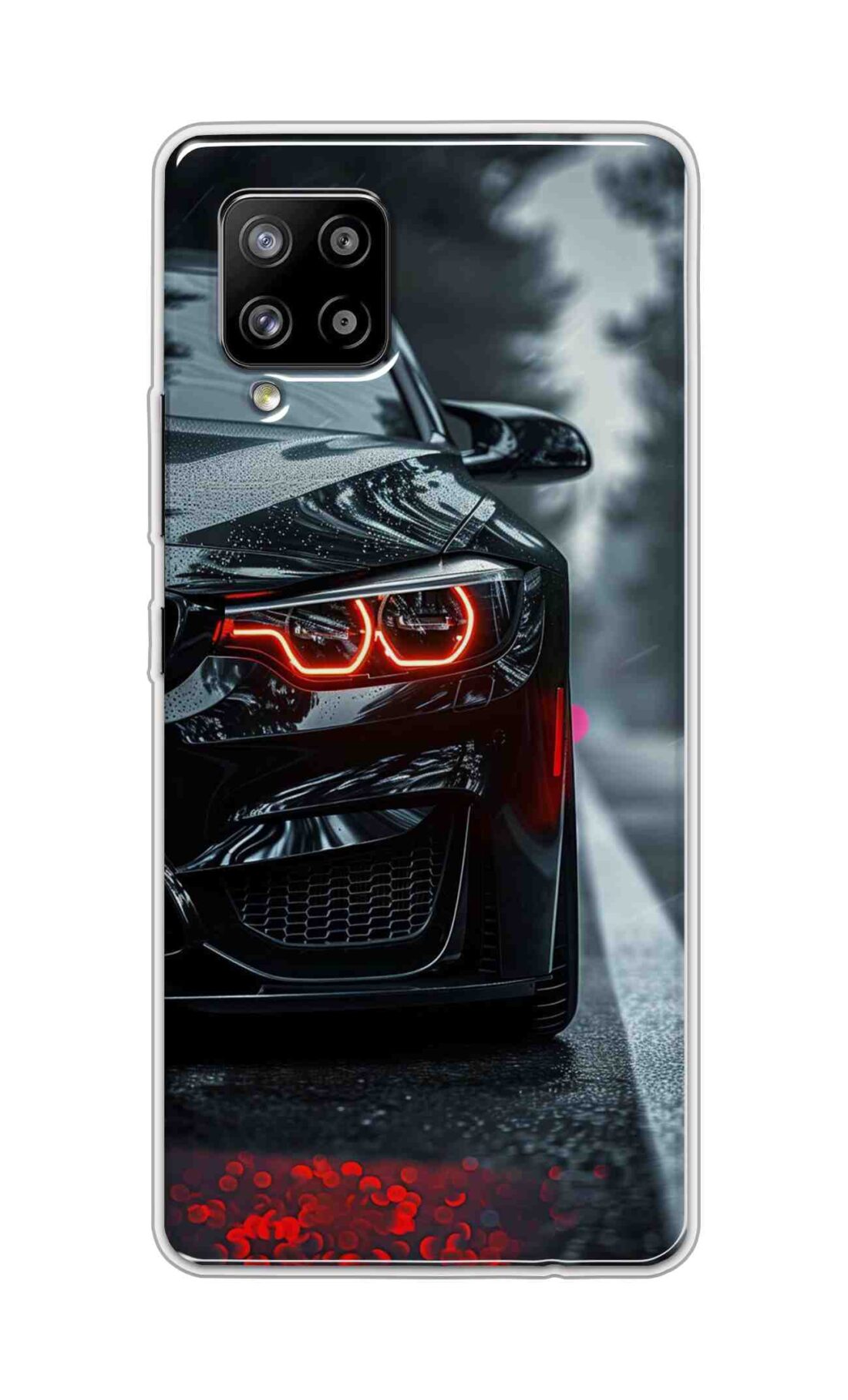 Coberta Back Cover For Samsung Galaxy A42 Back Cover Stylish Case - Black Car Design D16542