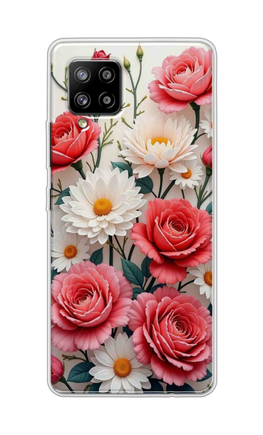 Coberta Back Cover For Samsung Galaxy A42 Back Cover Stylish Case - Sunflowers and Rose Design D16557
