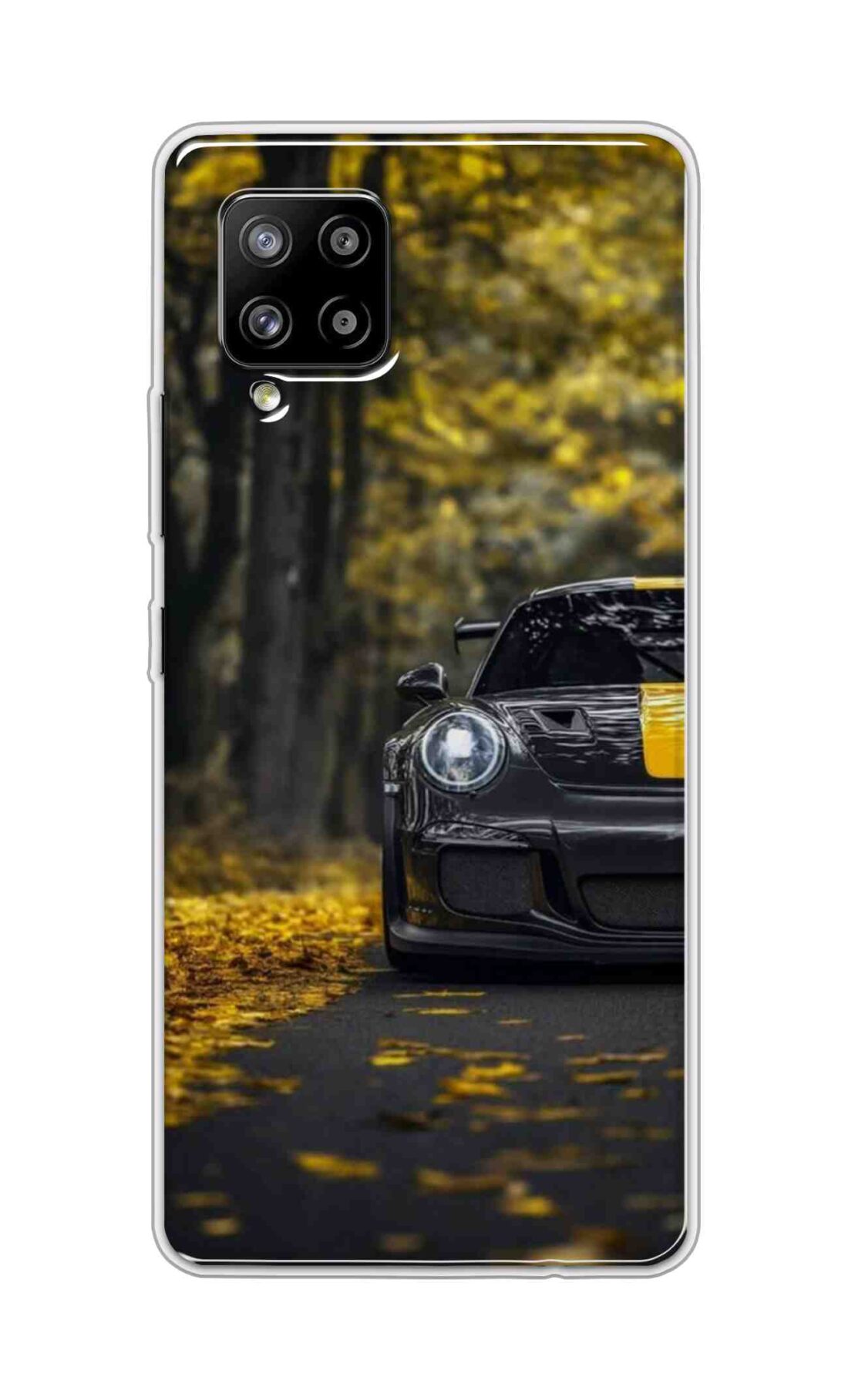 Coberta Back Cover For Samsung Galaxy A42 Back Cover Stylish Case - Black and Yellow Car Design D16561