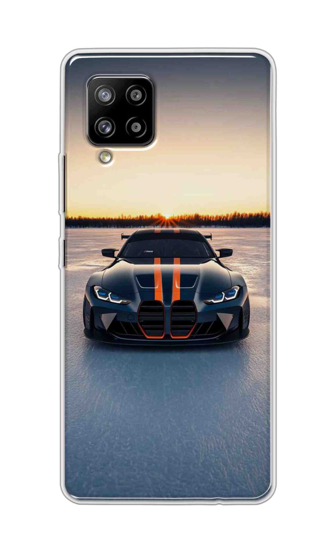 Coberta Back Cover For Samsung Galaxy A42 Back Cover Stylish Case - Black Car in Nature Design D16598