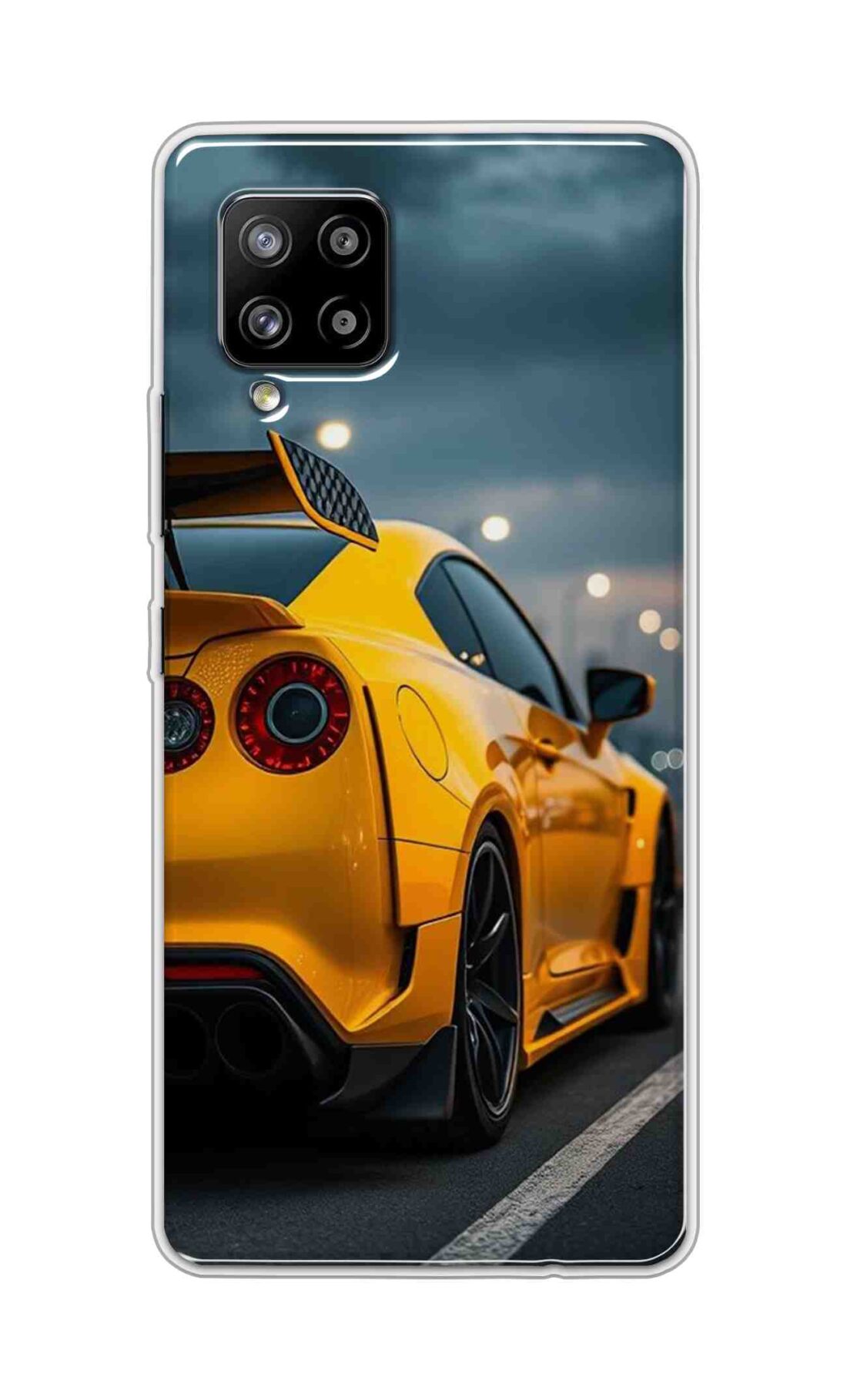 Coberta Back Cover For Samsung Galaxy A42 Back Cover Stylish Case - Orange Modern Car Design D16626