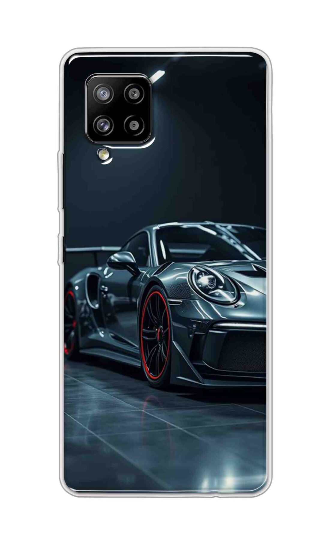 Coberta Back Cover For Samsung Galaxy A42 Back Cover Stylish Case - Black Modern Car Design D16630