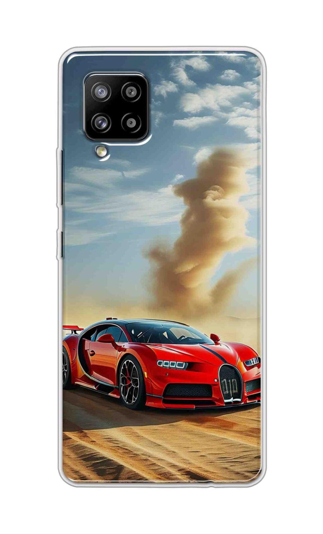 Coberta Back Cover For Samsung Galaxy A42 Back Cover Stylish Case - Red Modified Car on Sand Design D16634
