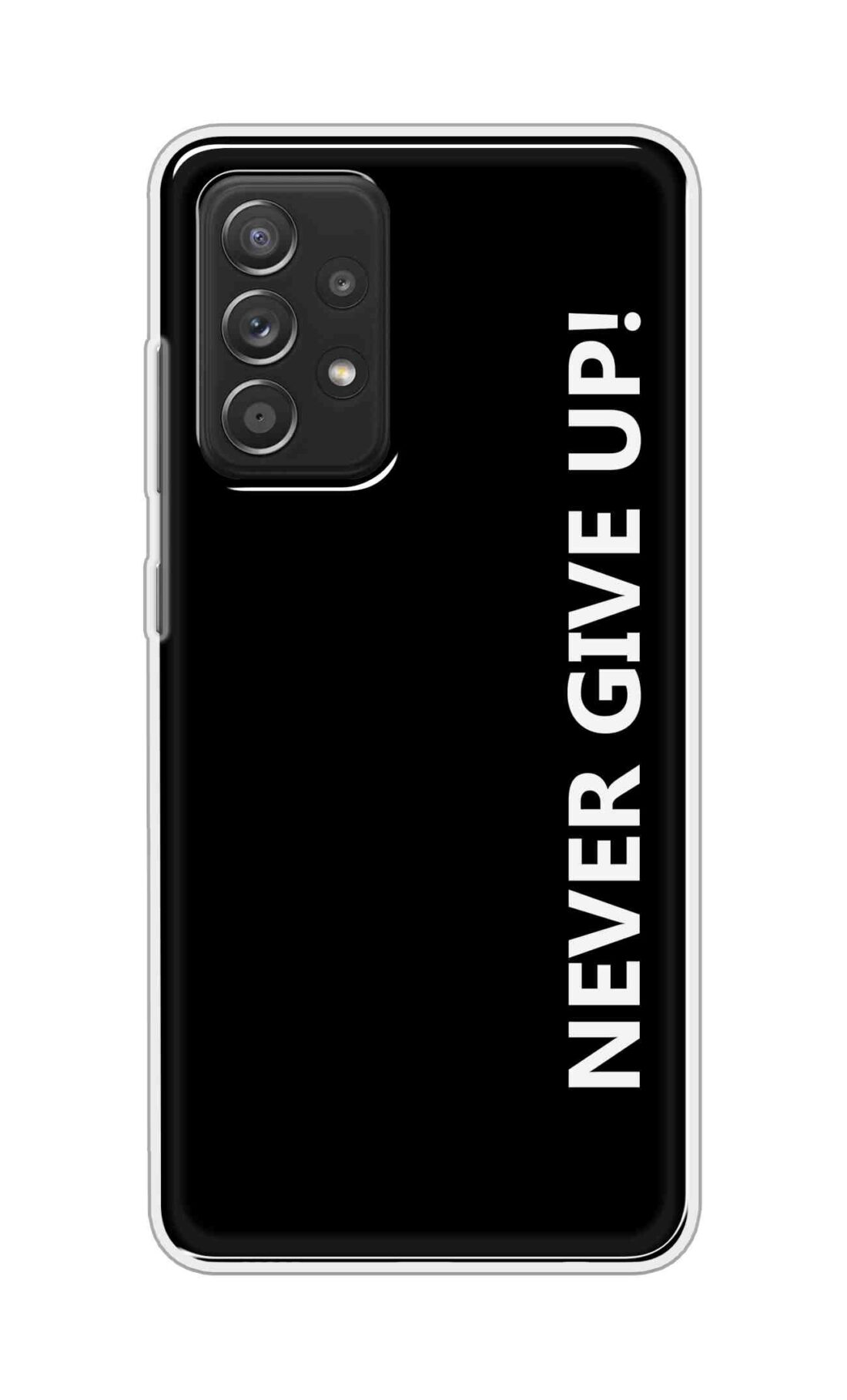 Coberta Back Cover For Samsung Galaxy A52 Back Cover Stylish Case - Never Give Up in Black Design D16656