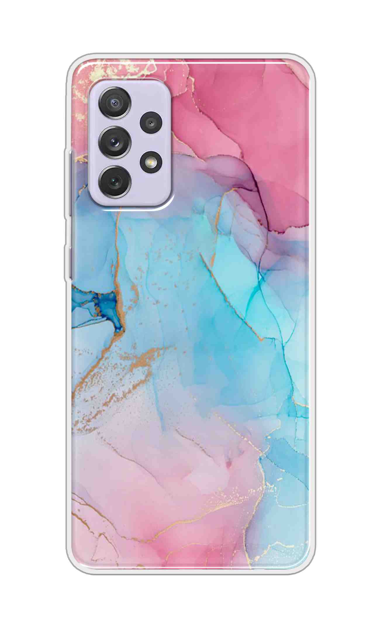 Coberta Back Cover For Samsung Galaxy A72 Back Cover Stylish Case - New Pink Marble Design D13670