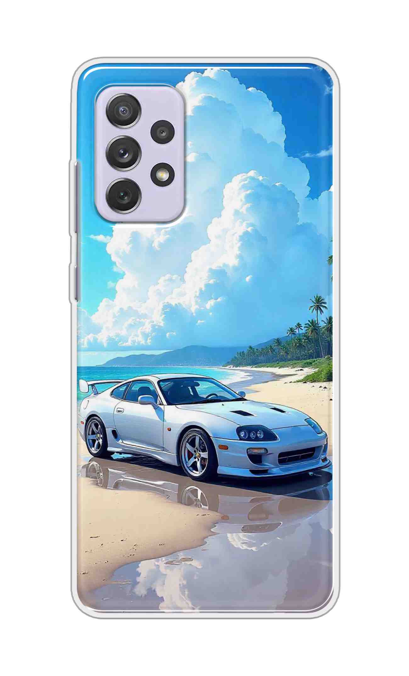Coberta Back Cover For Samsung Galaxy A72 Back Cover Stylish Case - Car in Good Nature Design D16536