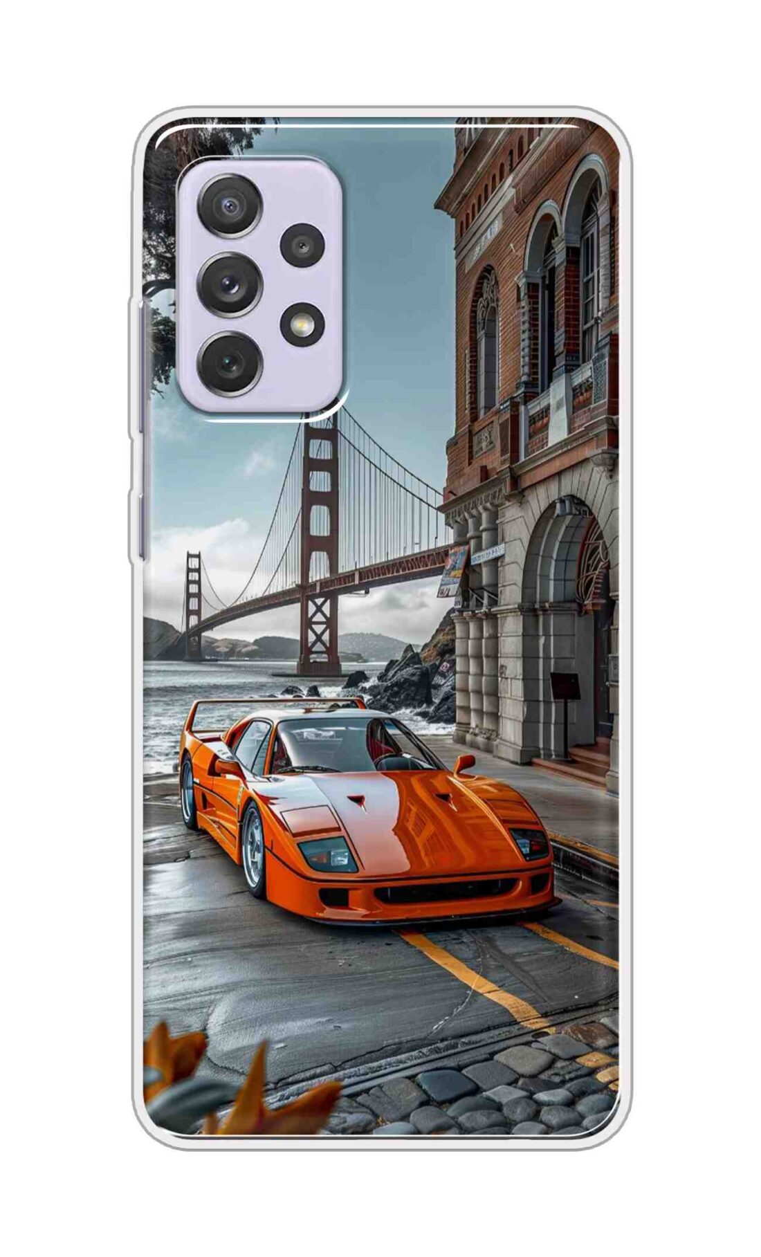 Coberta Back Cover For Samsung Galaxy A72 Back Cover Stylish Case - Modified Red Car Design D16592