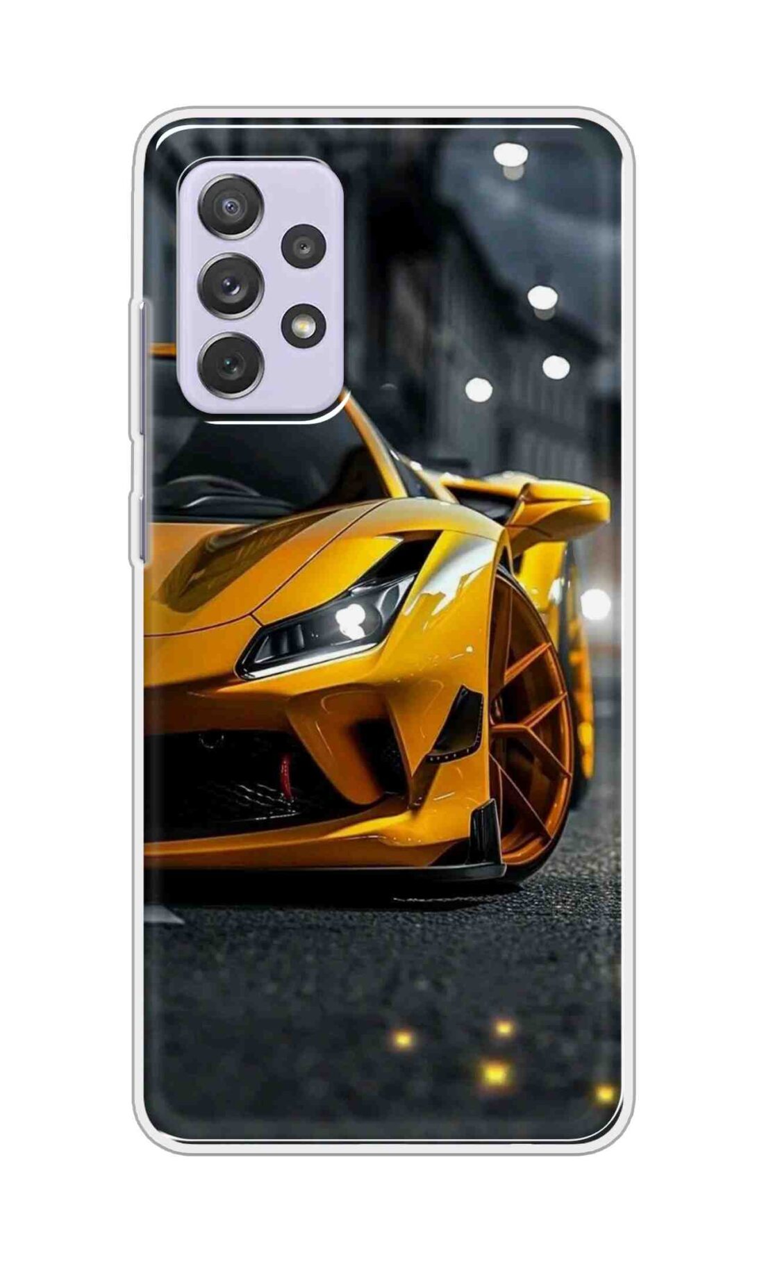 Coberta Back Cover For Samsung Galaxy A72 Back Cover Stylish Case - Orange Modified Car Design D16600