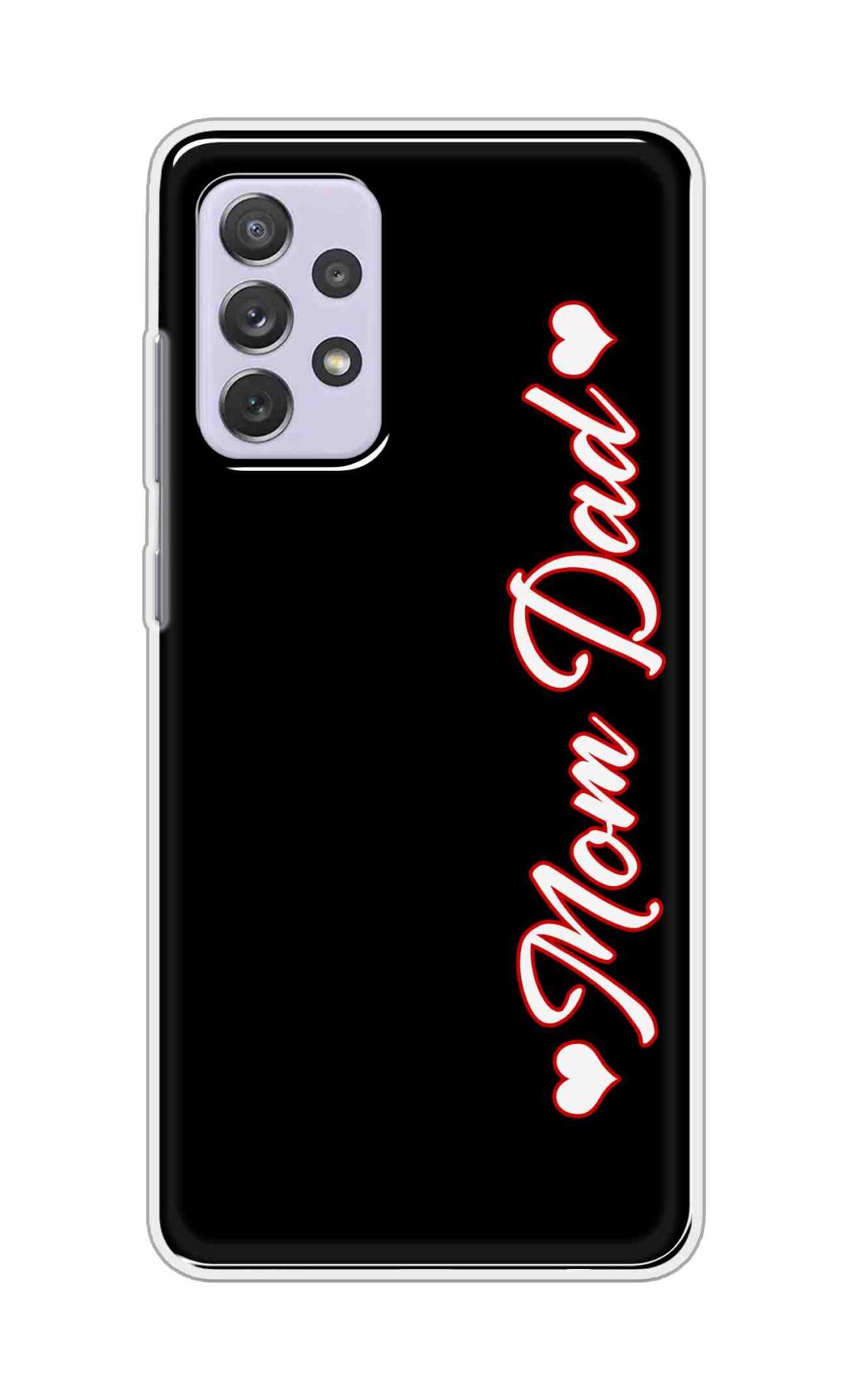 Coberta Back Cover For Samsung Galaxy A72 Back Cover Stylish Case - Mom and Dad in Black Design D16655