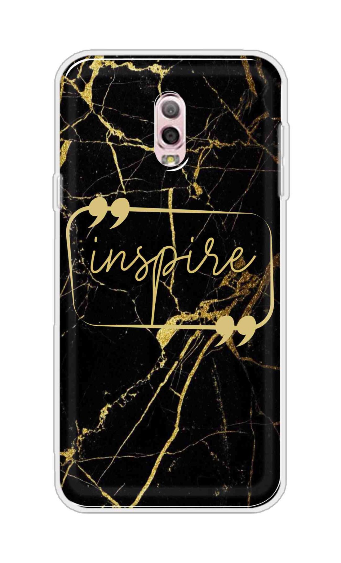 Coberta Back Cover For Samsung Galaxy C7 (2017) Back Cover Stylish Case - Inspire in Golden Marble Design D16509