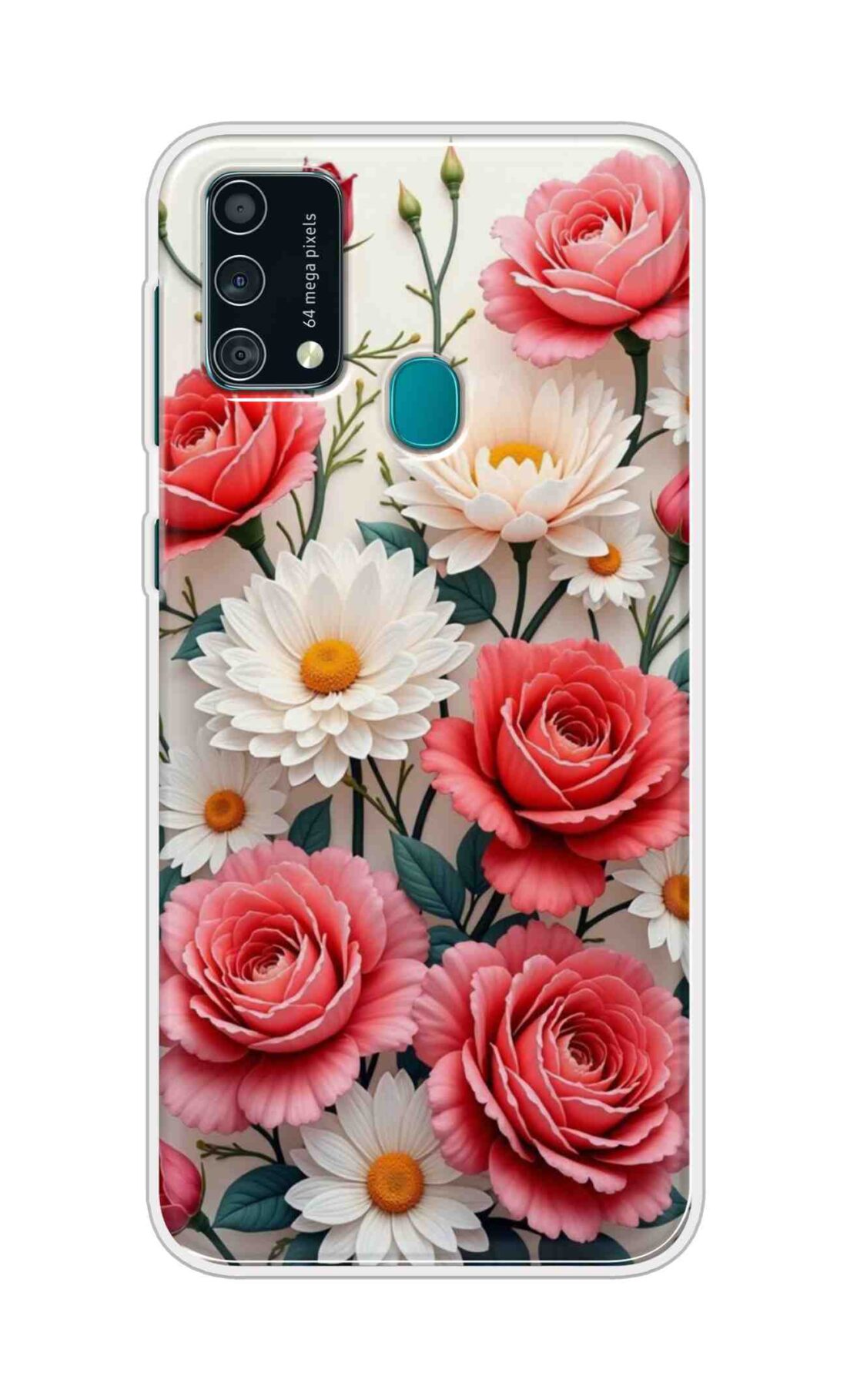 Coberta Back Cover For Samsung Galaxy F41 Back Cover Stylish Case - Sunflowers and Rose Design D16557