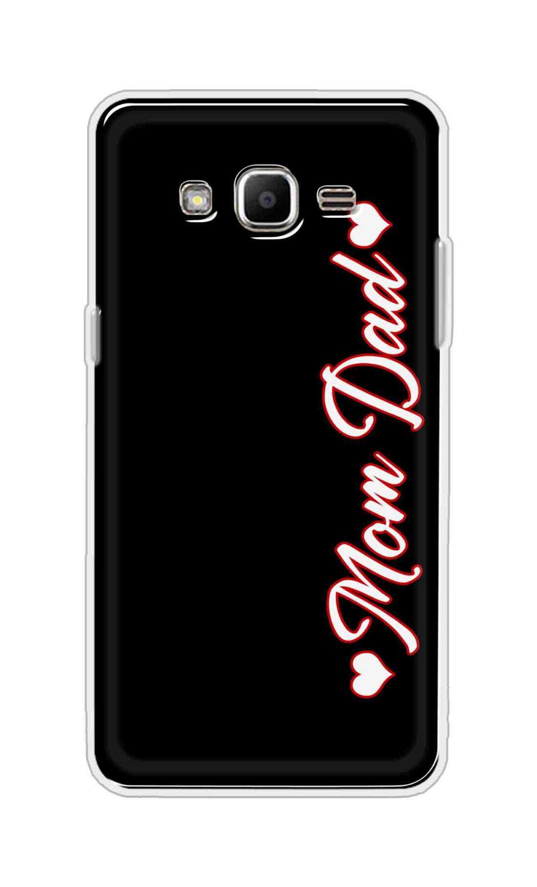 Coberta Back Cover For Samsung Galaxy Grand Prime Plus Back Cover Stylish Case - Mom and Dad in Black Design D16655