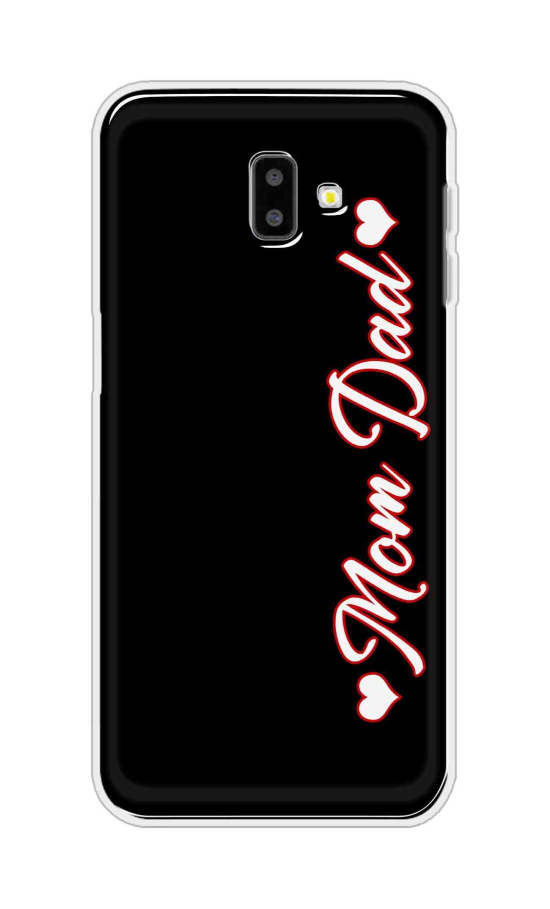 Coberta Back Cover For Samsung Galaxy J6 Plus Back Cover Stylish Case - Mom and Dad in Black Design D16655