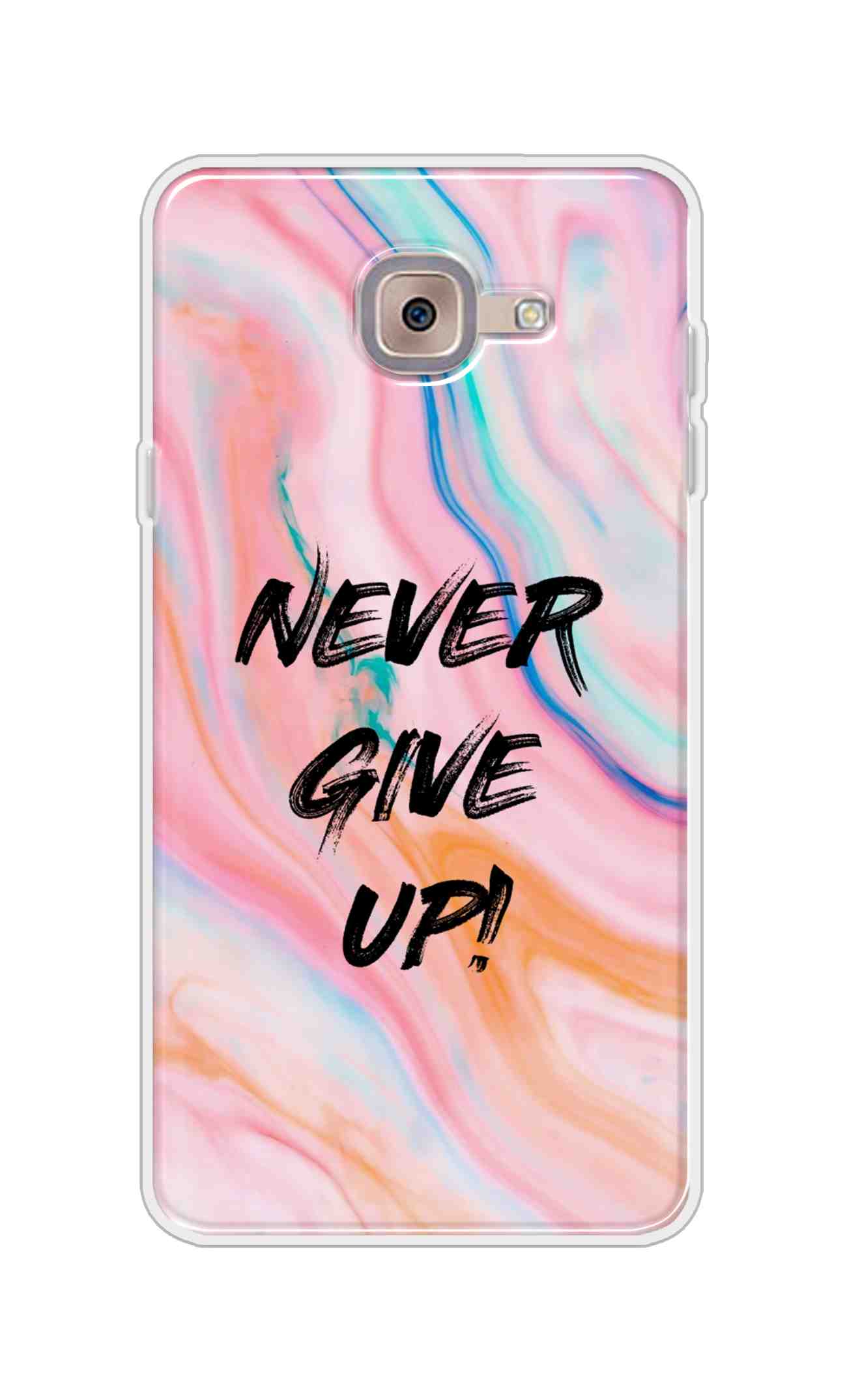 Coberta Back Cover For Samsung Galaxy J7 Max Back Cover Stylish Case - Never Give Up in Multicolour Design D11925