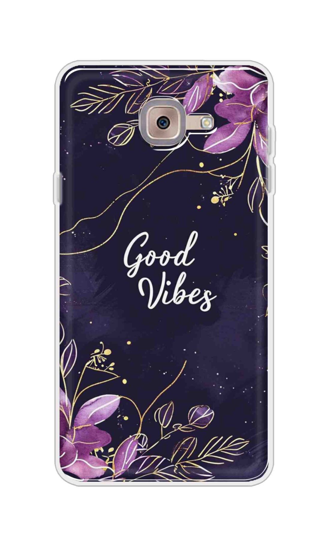 Coberta Back Cover For Samsung Galaxy J7 Max Back Cover Stylish Case - Good Vibes in Flowers Design D16517