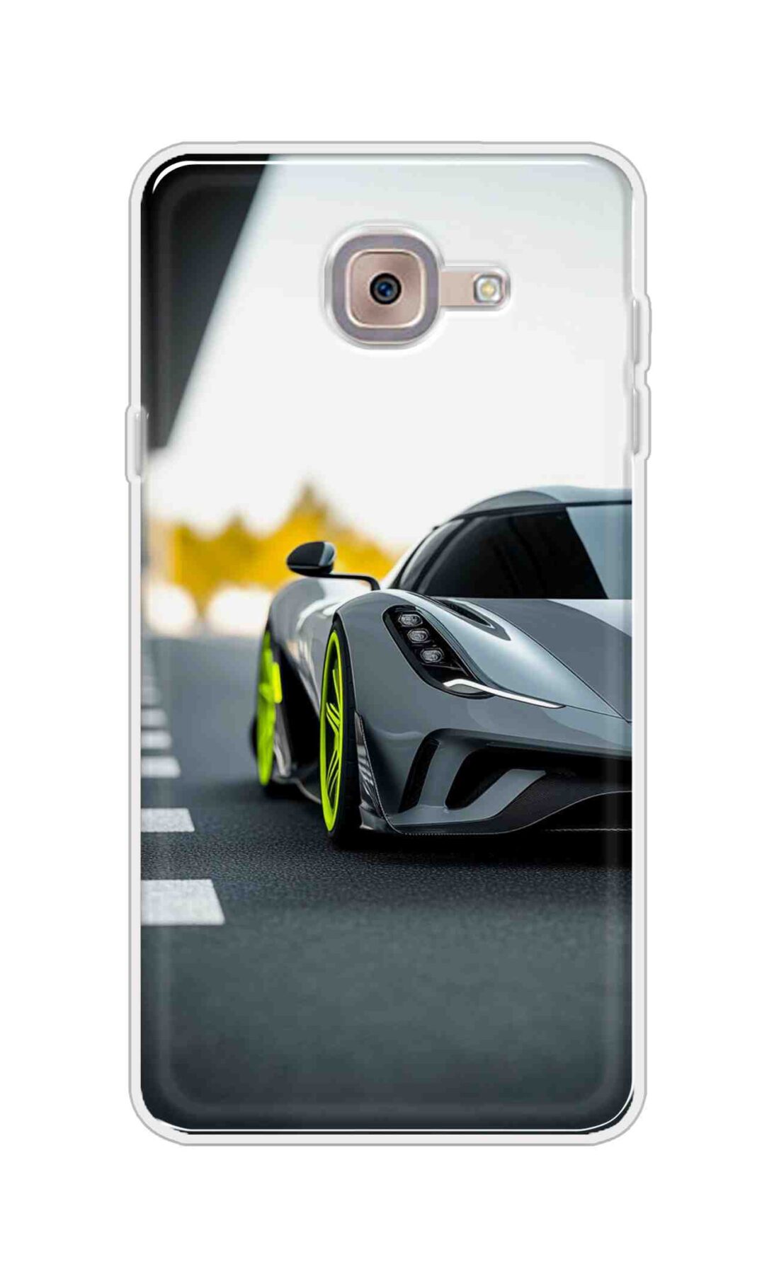 Coberta Back Cover For Samsung Galaxy J7 Max Back Cover Stylish Case - Siliver Car Design D16614