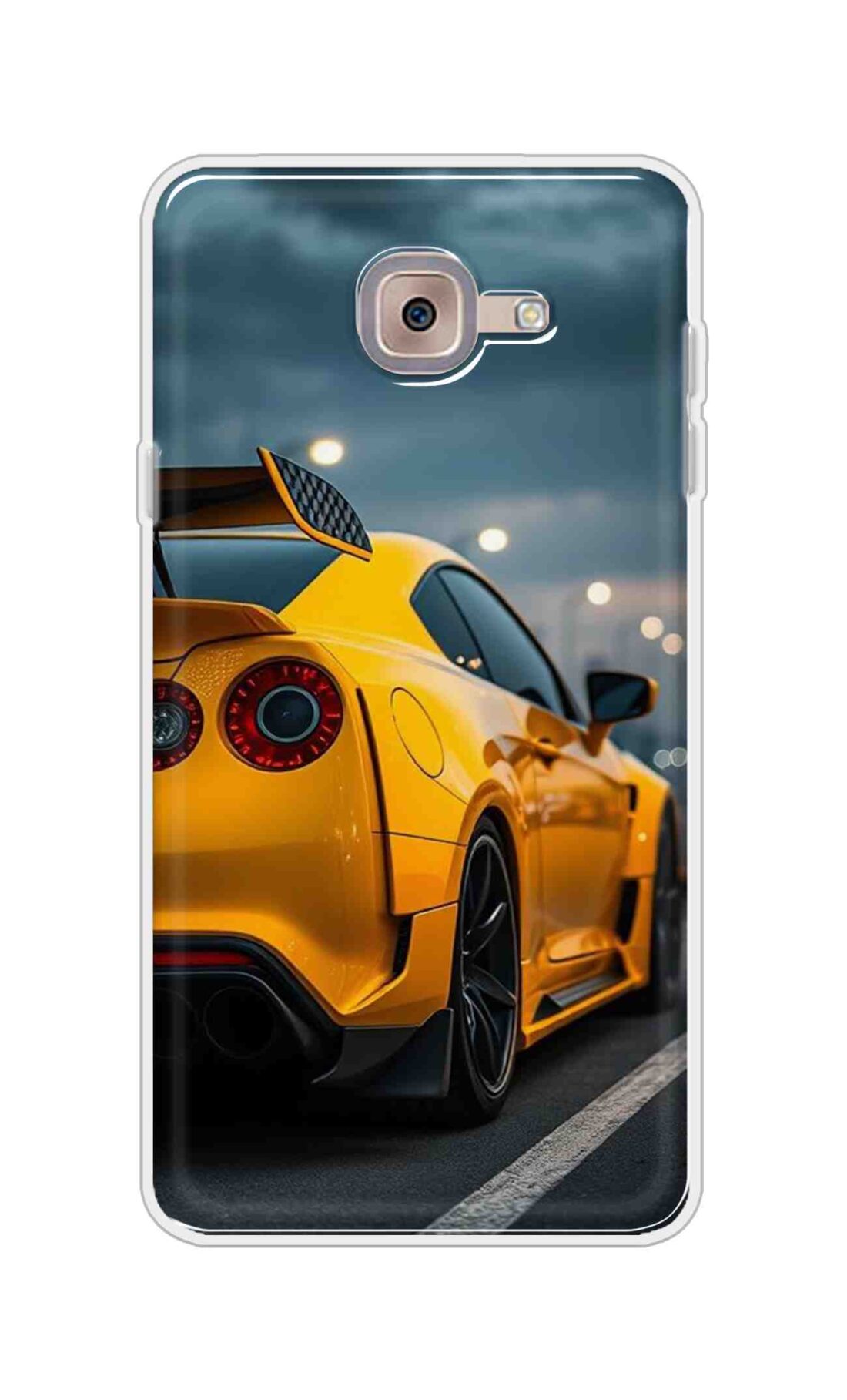 Coberta Back Cover For Samsung Galaxy J7 Max Back Cover Stylish Case - Orange Modern Car Design D16626