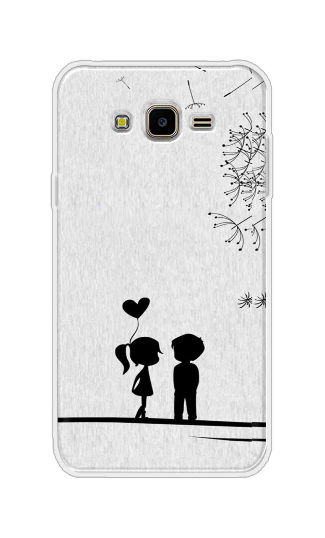 Coberta Back Cover For Samsung Galaxy J7 Nxt Back Cover Stylish Case - Girl and Boy Love in White Design D11018