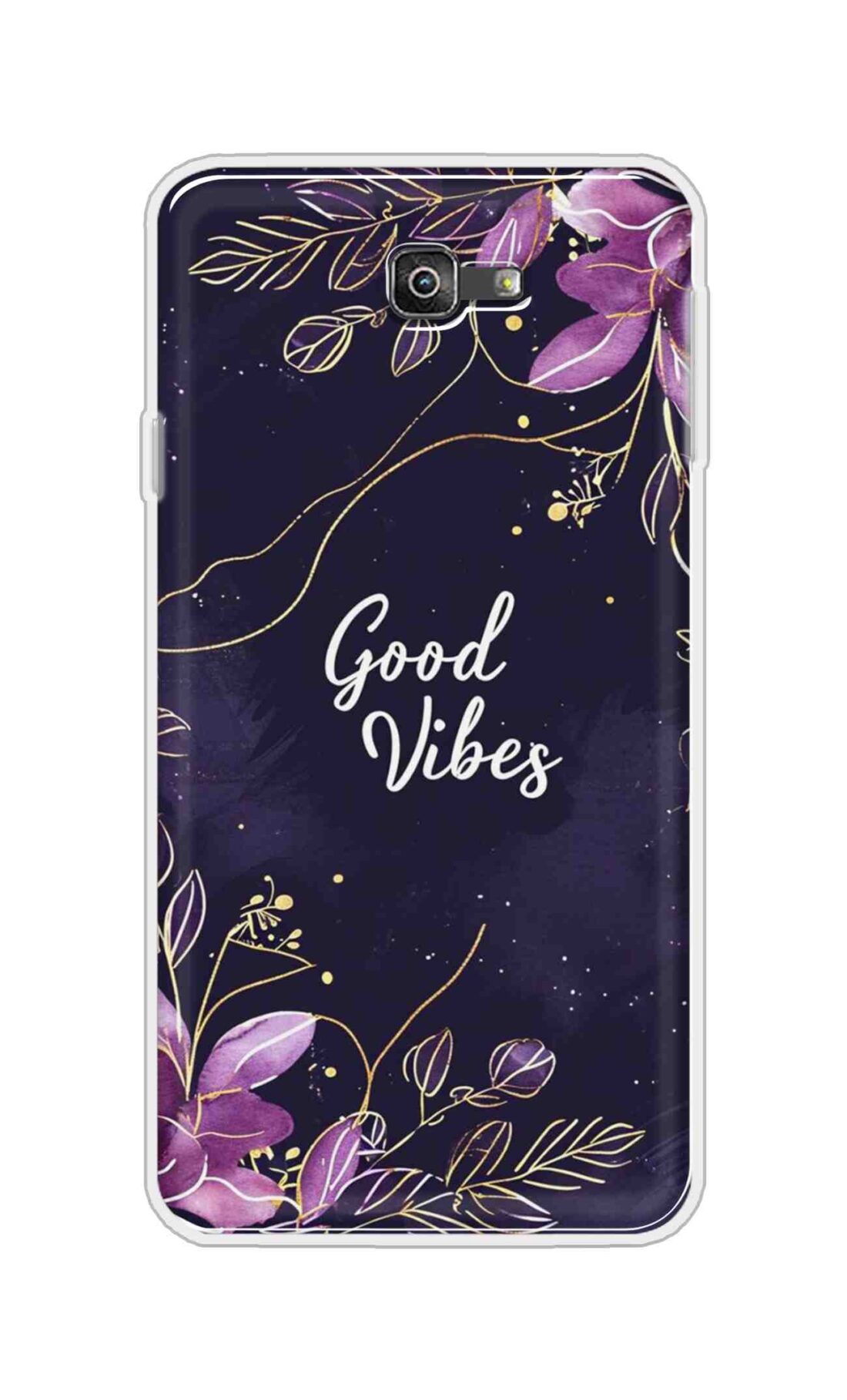 Coberta Back Cover For Samsung Galaxy J7 Prime 2 Back Cover Stylish Case - Good Vibes in Flowers Design D16517