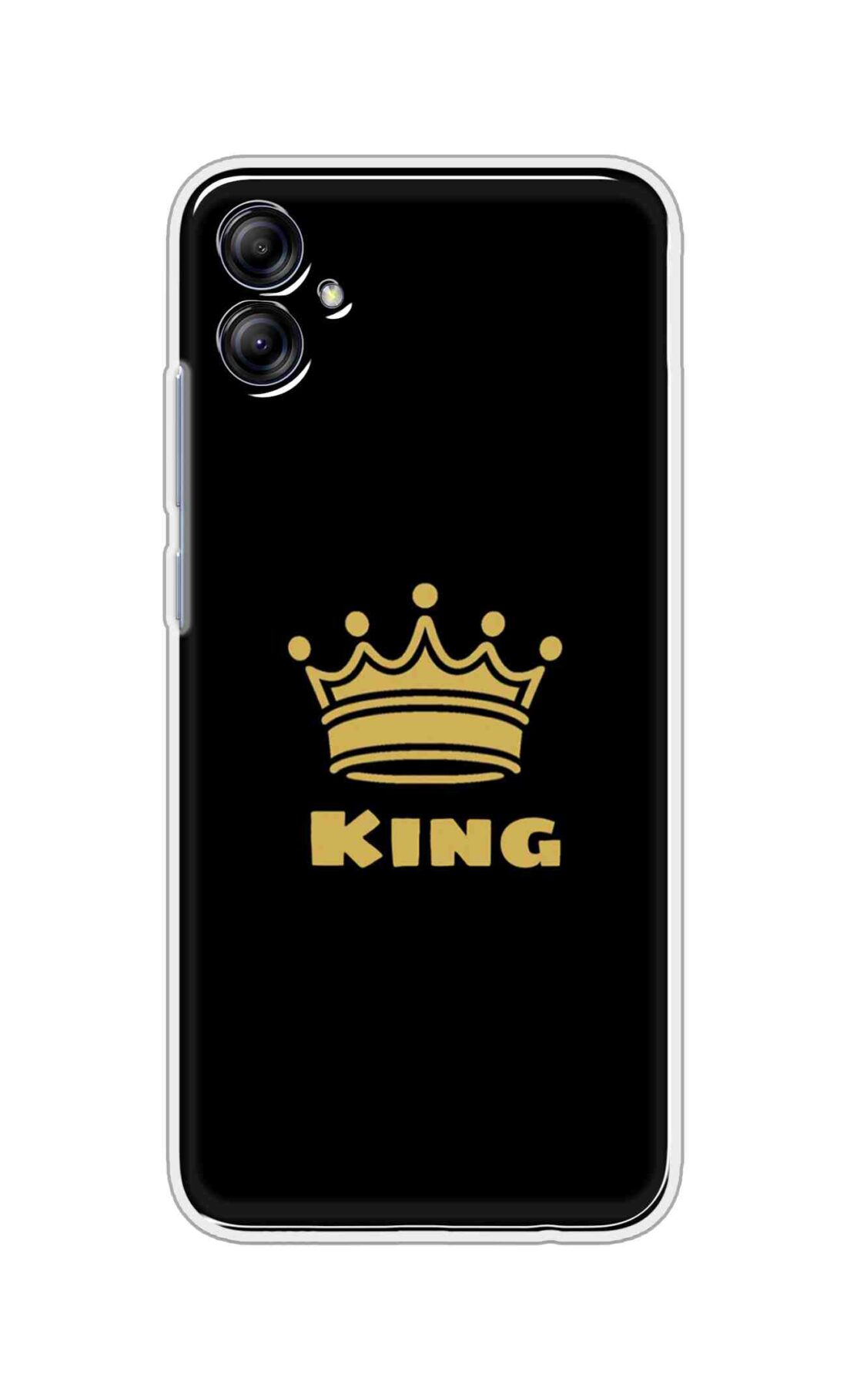 Coberta Back Cover For Samsung Galaxy F06 5G Back Cover Stylish Case - King Texts in Black Design D11092