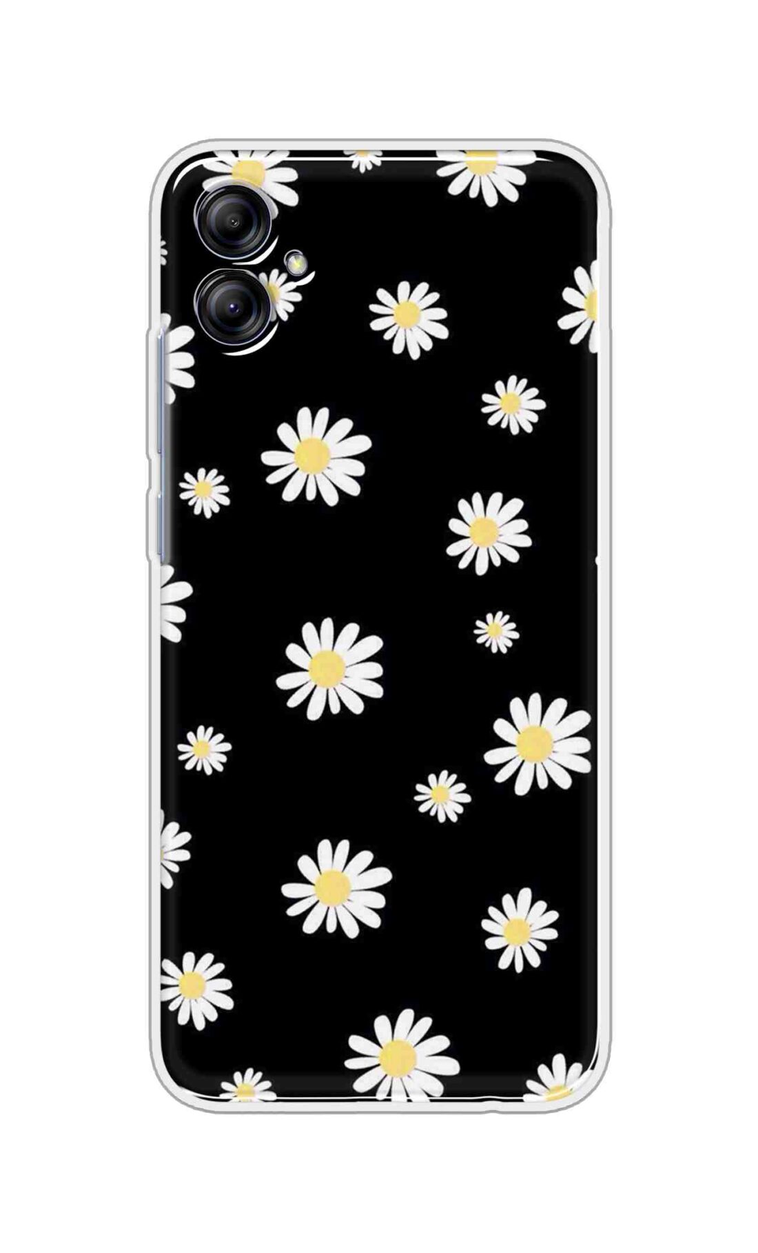Coberta Back Cover For Samsung Galaxy F06 5G Back Cover Stylish Case - Sun Flowers in Black Design D11094