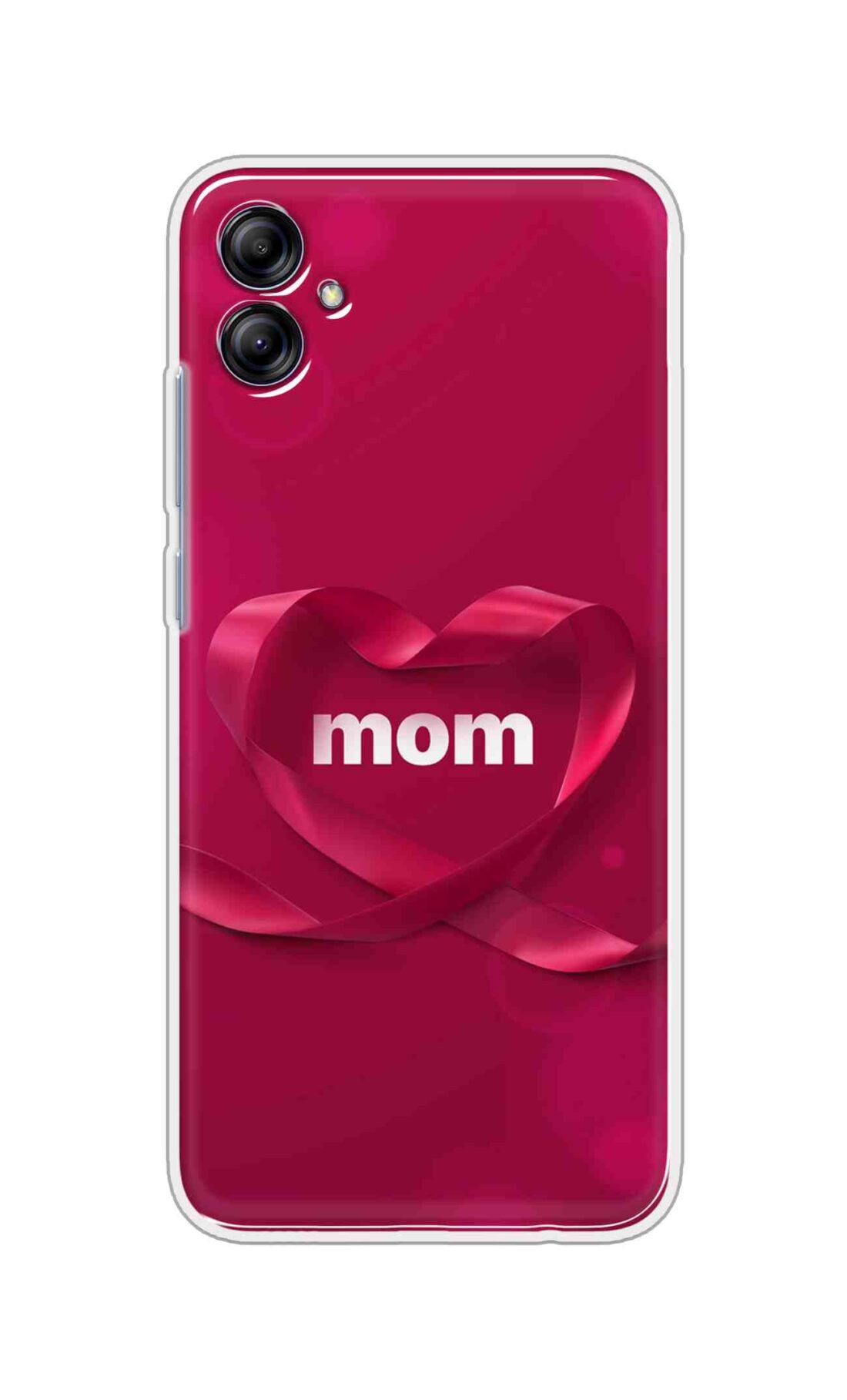 Coberta Back Cover For Samsung Galaxy F06 5G Back Cover Stylish Case - Mom texts in Red heart Design D11317