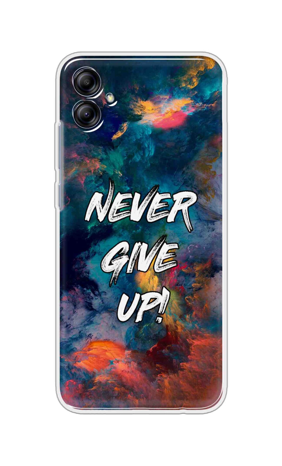 Coberta Back Cover For Samsung Galaxy F06 5G Back Cover Stylish Case - Never Give Up in Colour Storm Design D11928