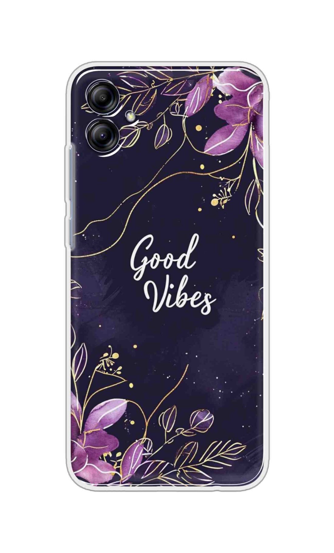 Coberta Back Cover For Samsung Galaxy F06 5G Back Cover Stylish Case - Good Vibes in Flowers Design D16517