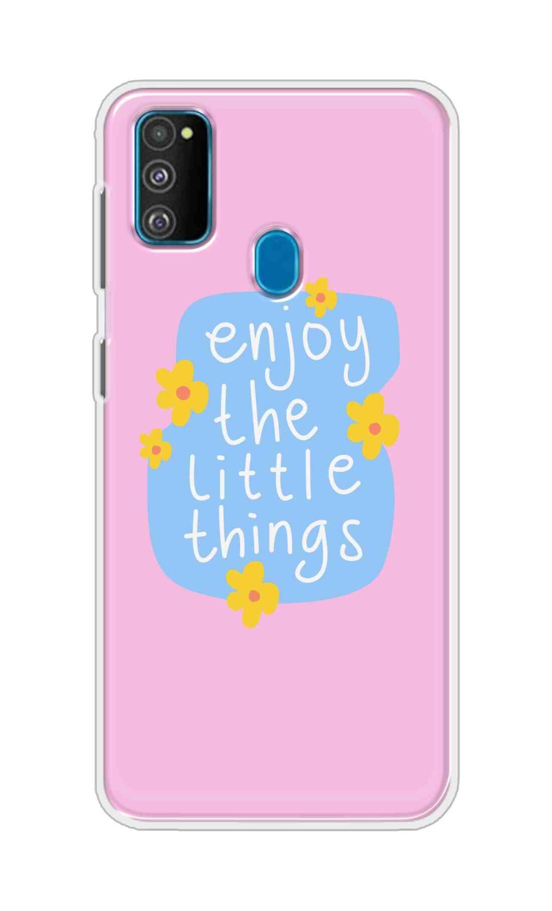 Coberta Back Cover For Samsung Galaxy M30s Back Cover Stylish Case - Enjoy the Little Things in Pink Design D16504