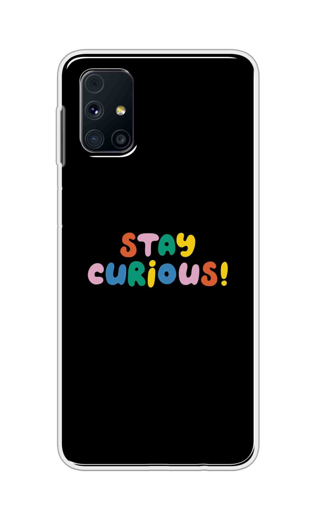 Coberta Back Cover For Samsung Galaxy M31s Back Cover Stylish Case - Stay Curious in Black Design D16515