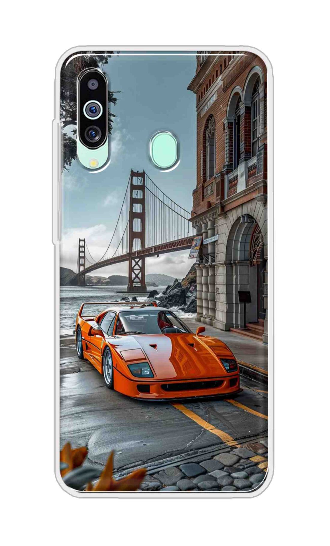 Coberta Back Cover For Samsung Galaxy M40 Back Cover Stylish Case - Modified Red Car Design D16592