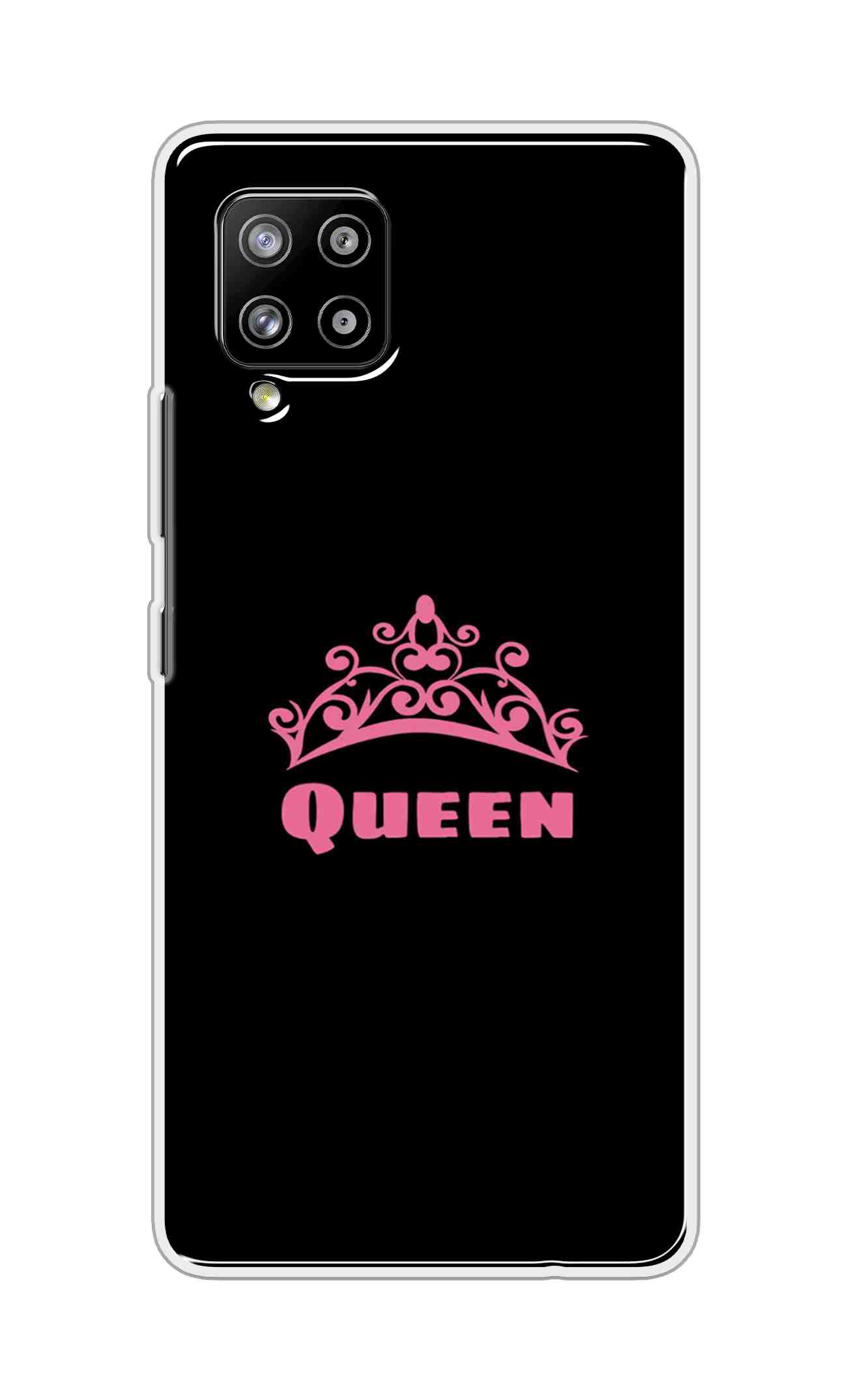 Coberta Back Cover For Samsung Galaxy M42 Back Cover Stylish Case - Queen Texts in Black Design D11091