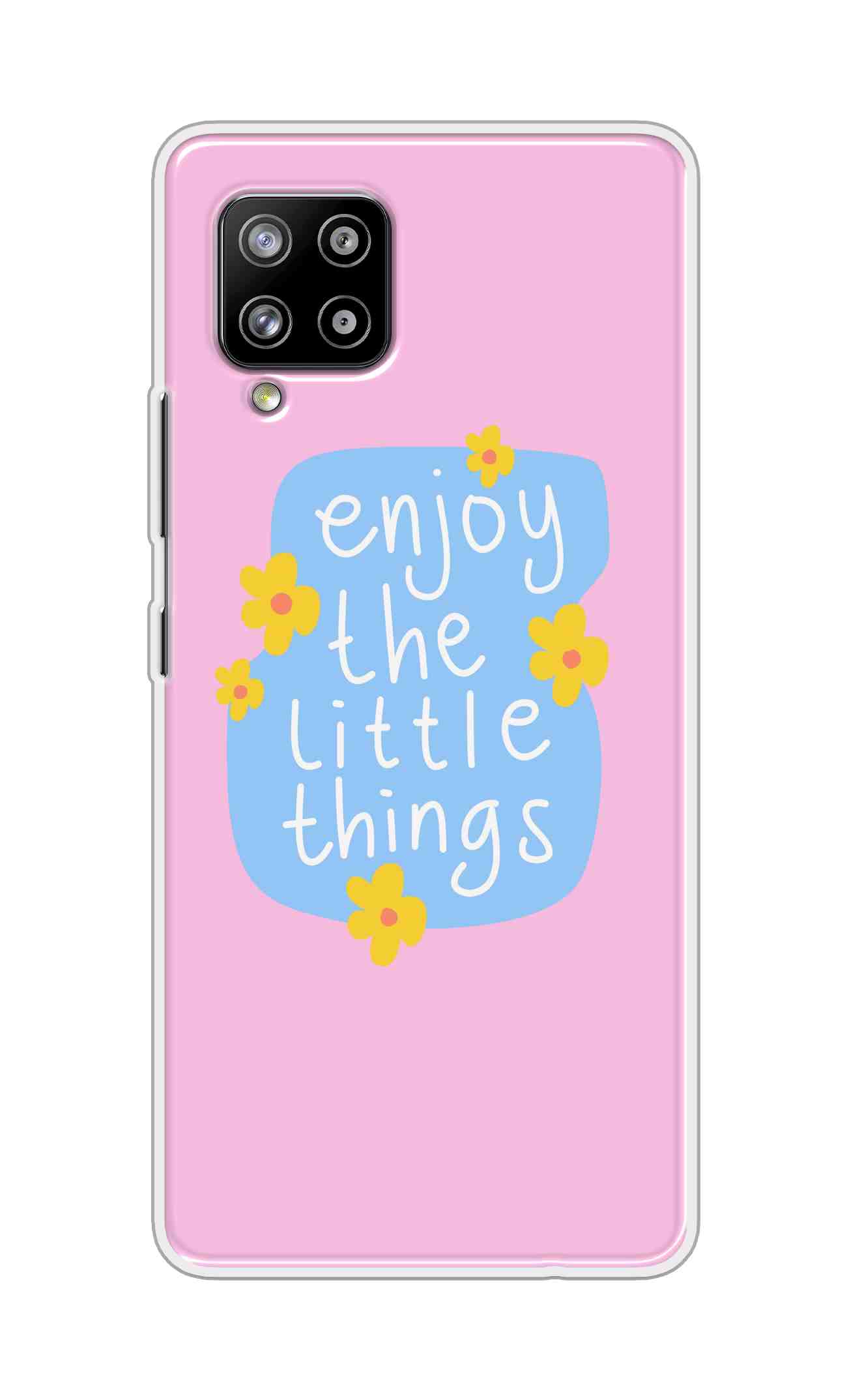 Coberta Back Cover For Samsung Galaxy M42 Back Cover Stylish Case - Enjoy the Little Things in Pink Design D16504