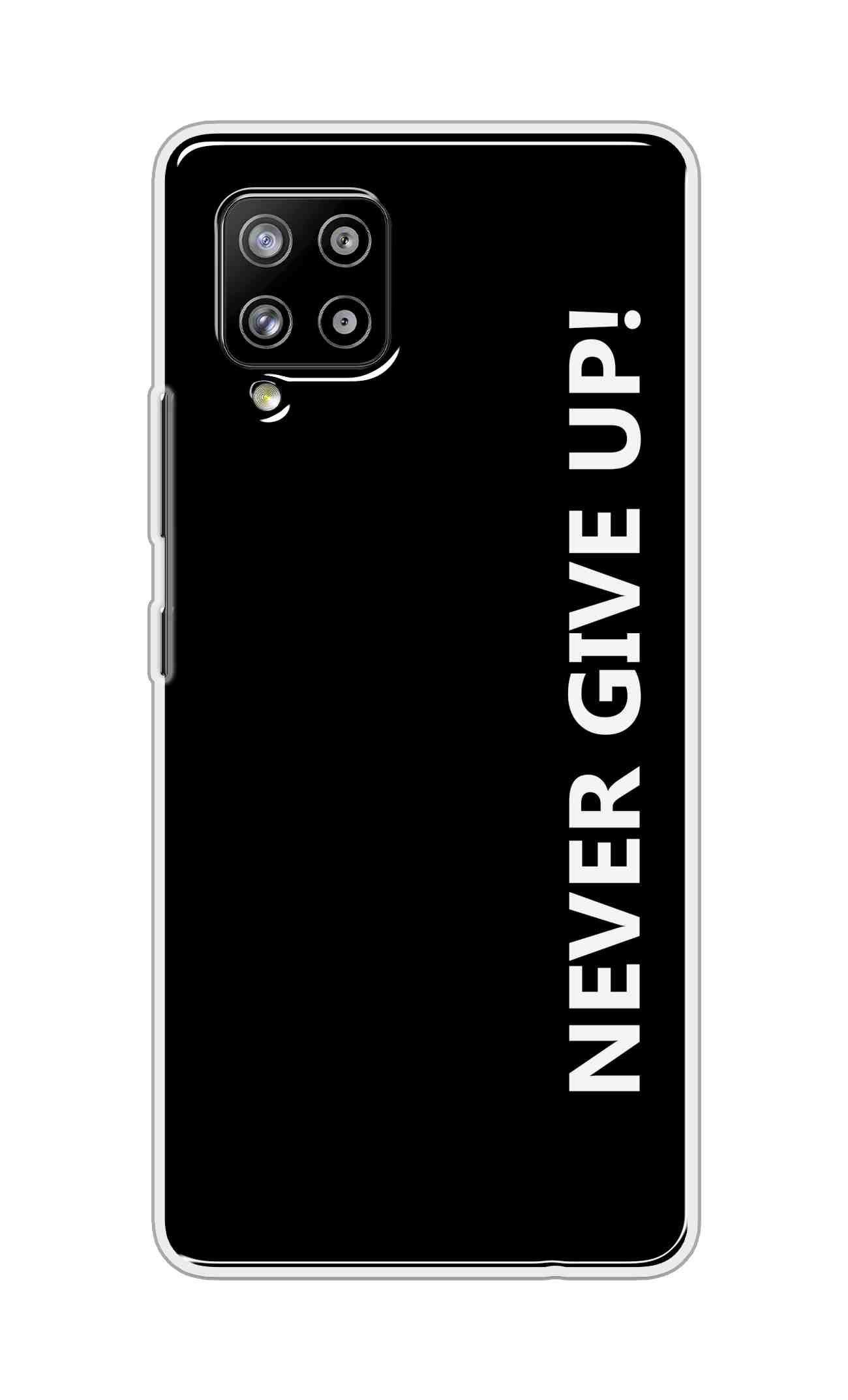 Coberta Back Cover For Samsung Galaxy M42 Back Cover Stylish Case - Never Give Up in Black Design D16656